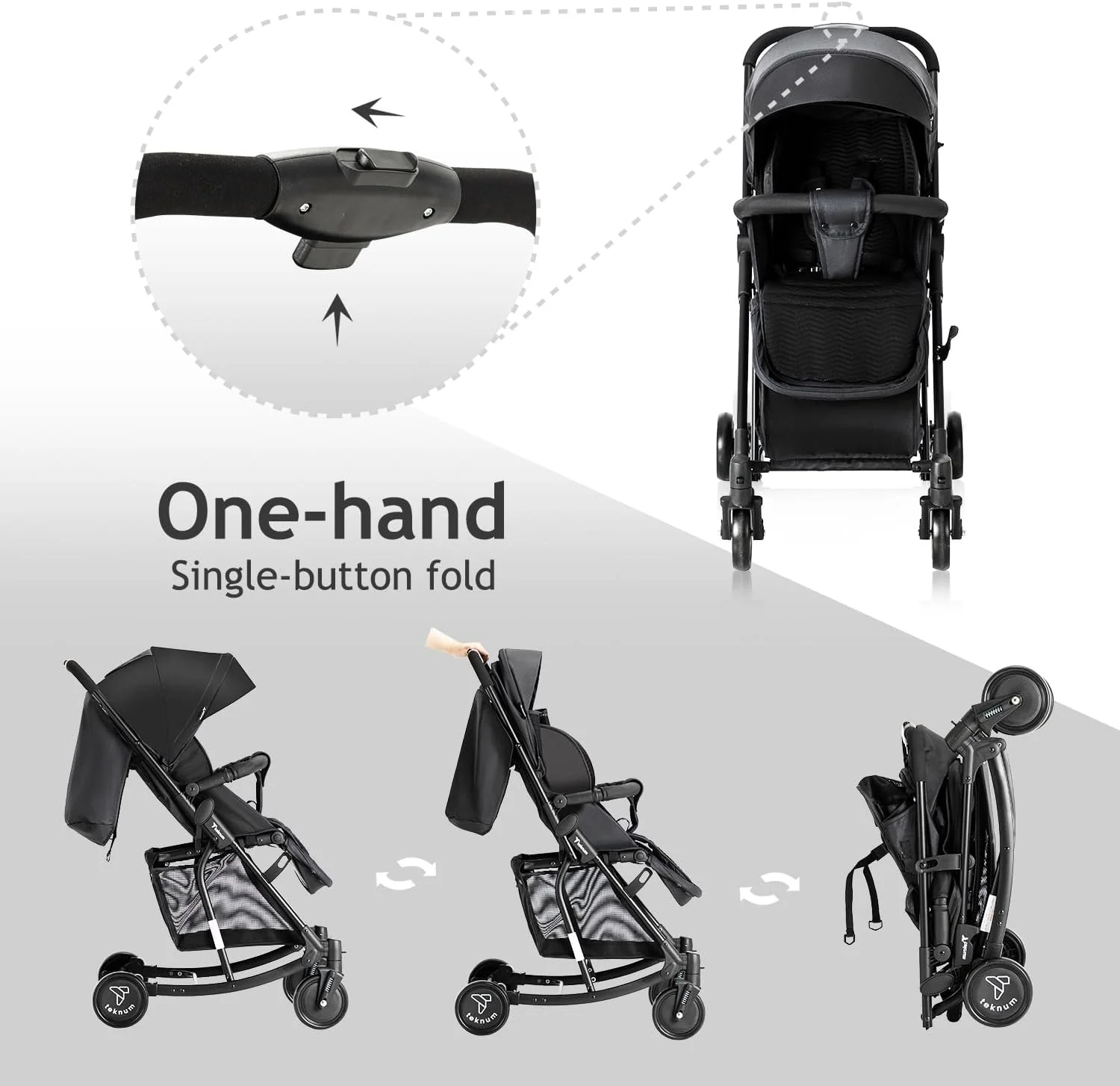 کالسکه تِکنوم مدل Glide 2in1 - مشکی