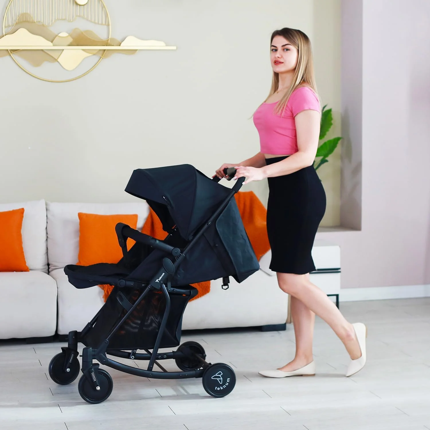 کالسکه تِکنوم مدل Glide 2in1 - مشکی