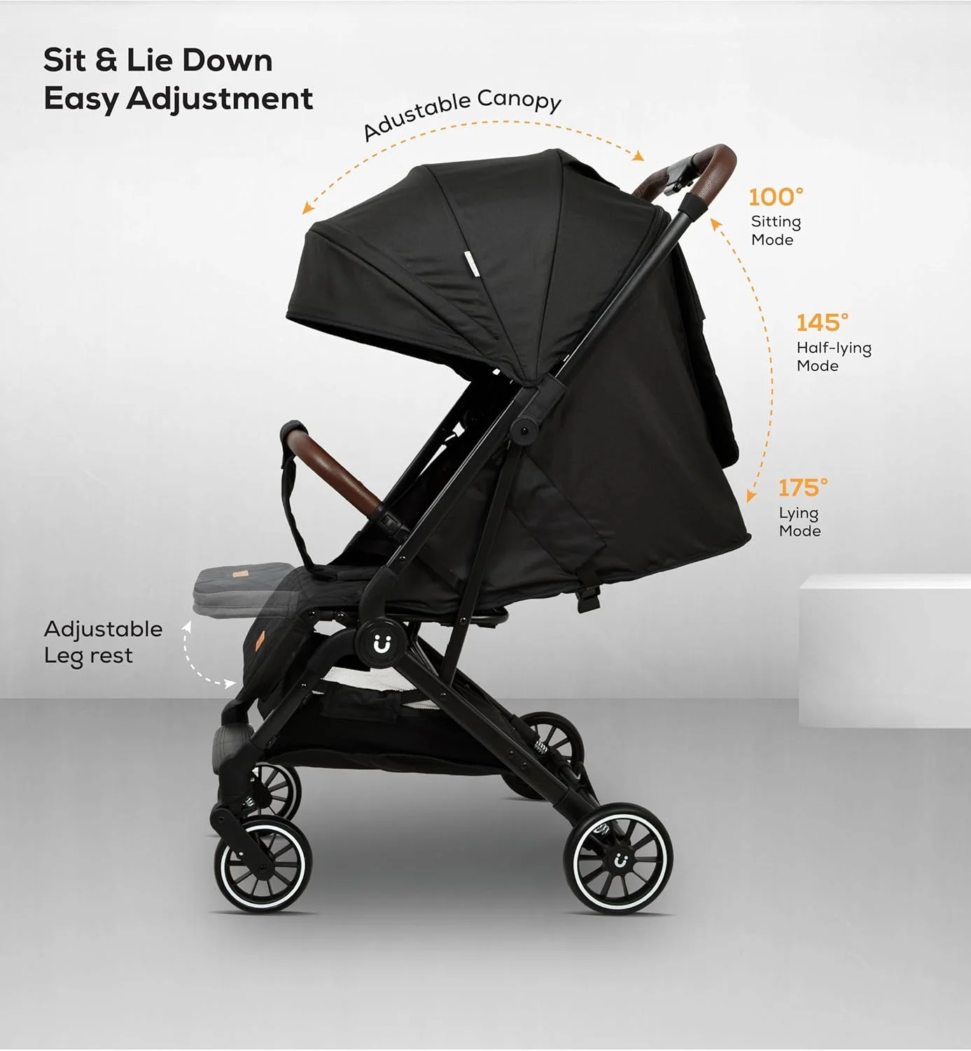 کالسکه بچه نورتر براوو پلاس مناسب برای 0 تا 36 ماه، دارای سبد ذخیره سازی، جزئیات چرمی، طراحی تاشو با یک دست، کمربند ایمنی 5 نقطه ای، چرخ های EVA - مشکی کالسکه بچه نورتر براوو پلاس مناسب برای 0 تا 36 ماه، دارای سبد ذخیره سازی، جزئیات چرمی، طراحی تاشو با یک دست، کمربند ایمنی 5 نقطه ای، چرخ های EVA - مشکی