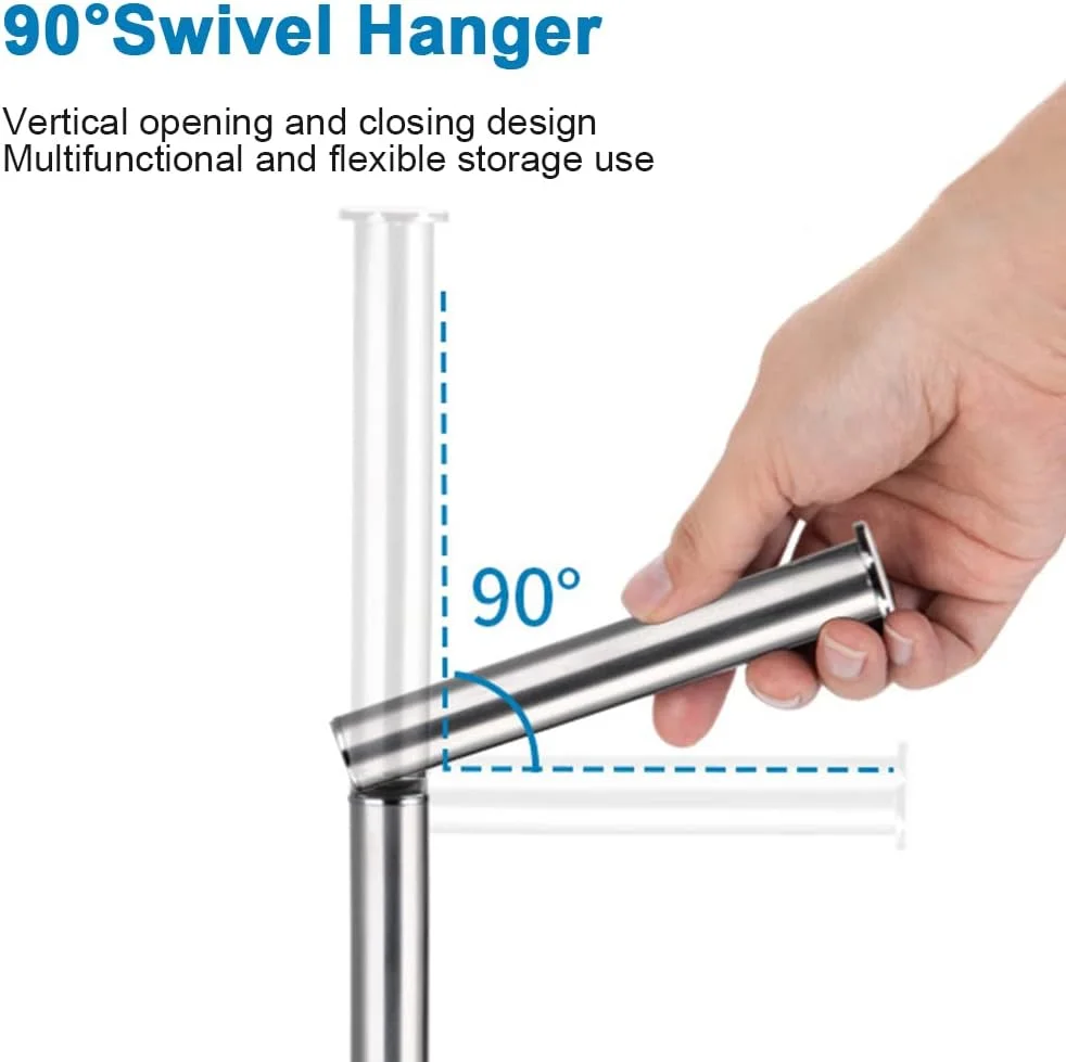 جا دستمال کاغذی ایستاده زیکو، جا کاغذی تاشو، پخش کننده 4 رول اضافی، قفسه نگهداری رول دستمال کاغذی استیل ضد زنگ، لوازم جانبی حمام جا دستمال کاغذی ایستاده زیکو، جا کاغذی تاشو، پخش کننده 4 رول اضافی، قفسه نگهداری رول دستمال کاغذی استیل ضد زنگ، لوازم جانبی حمام