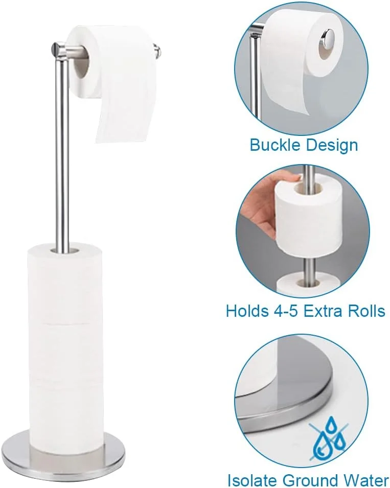 جا دستمال کاغذی ایستاده زیکو، جا کاغذی تاشو، پخش کننده 4 رول اضافی، قفسه نگهداری رول دستمال کاغذی استیل ضد زنگ، لوازم جانبی حمام جا دستمال کاغذی ایستاده زیکو، جا کاغذی تاشو، پخش کننده 4 رول اضافی، قفسه نگهداری رول دستمال کاغذی استیل ضد زنگ، لوازم جانبی حمام