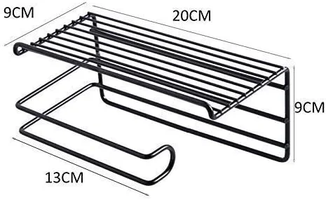 نگهدارنده دستمال توالت چسبی زولیس با قفسه، جا دستمال کاغذی رولی - (سایز استاندارد، مشکی) نگهدارنده دستمال توالت چسبی زولیس با قفسه، جا دستمال کاغذی رولی - (سایز استاندارد، مشکی)