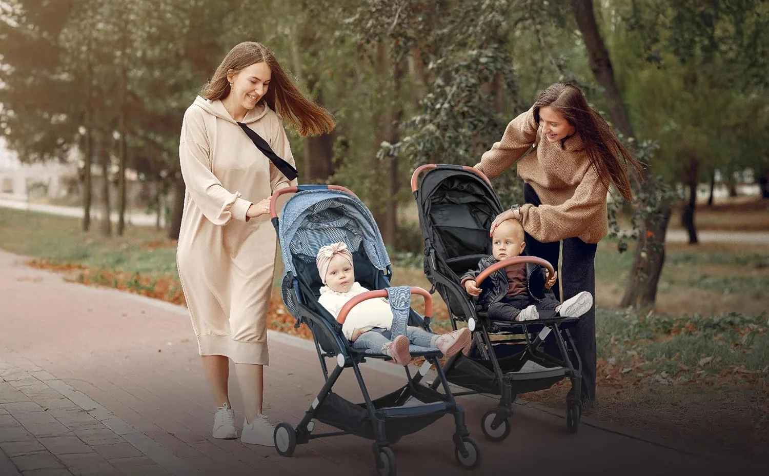 کالسکه مسافرتی سبک وزن مون مدل Ritzi مناسب نوزاد/کودک/نوپا از 0 ماهگی (تا 18 کیلوگرم) - صندلی تکیه گاه چند حالته - سبد ذخیره سازی - بند شانه - مشکی/خاکستری خالدار