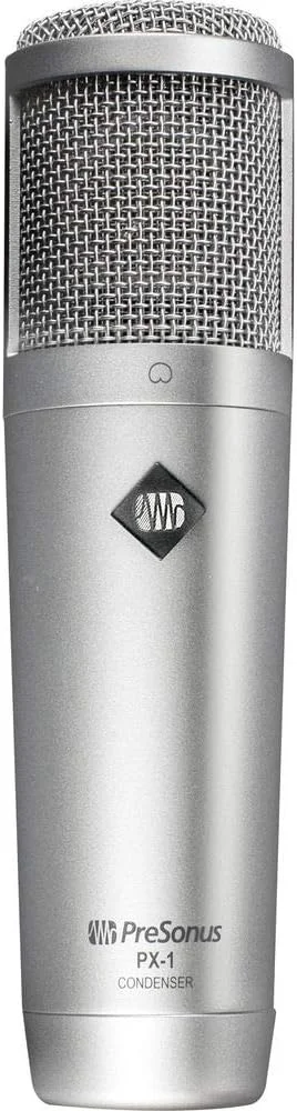 میکروفون کاندنسر کاردیوئید با دیافراگم بزرگ PreSonus PX-1 به همراه پاپ فیلتر و کابل XLR