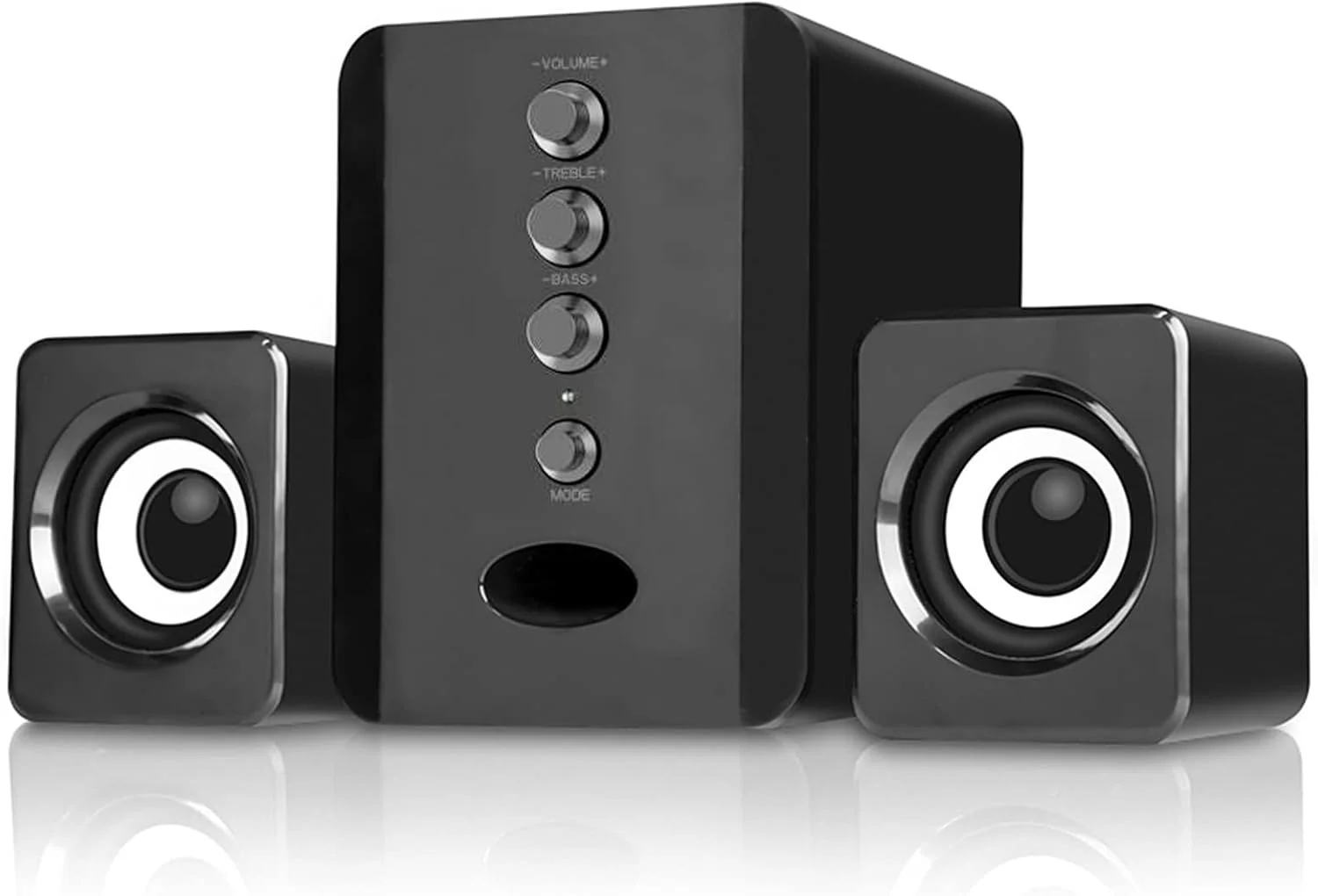 اسپیکرهای سیمی USB مدل Morelian D-202، اسپیکرهای کامپیوتر، ساب ووفر پخش کننده موسیقی استریو باس برای کامپیوتر رومیزی، لپ تاپ، تبلت، تلفن هوشمند