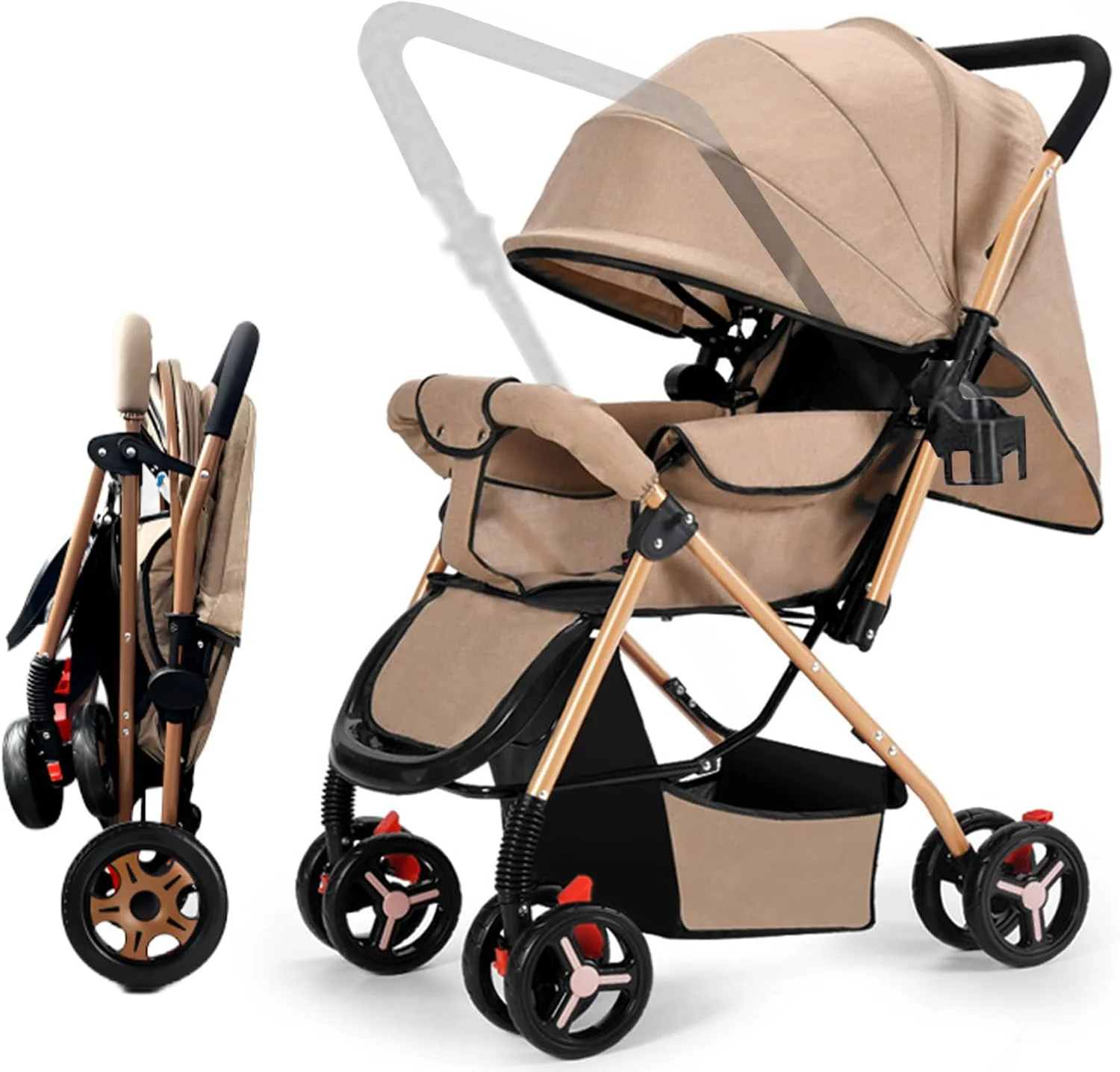 کالسکه سبک وزن دو طرفه، کالسکه مسافرتی تاشو نوزاد با یک کلیک با دسته برگشت پذیر، سیستم جذب شوک، ترمزهای قوی، صندلی فوق العاده پهن، کالسکه سبک وزن برای نوزاد، کودک/نوپا کالسکه سبک وزن دو طرفه، کالسکه مسافرتی تاشو نوزاد با یک کلیک با دسته برگشت پذیر، سیستم جذب شوک، ترمزهای قوی، صندلی فوق العاده پهن، کالسکه سبک وزن برای نوزاد، کودک/نوپا