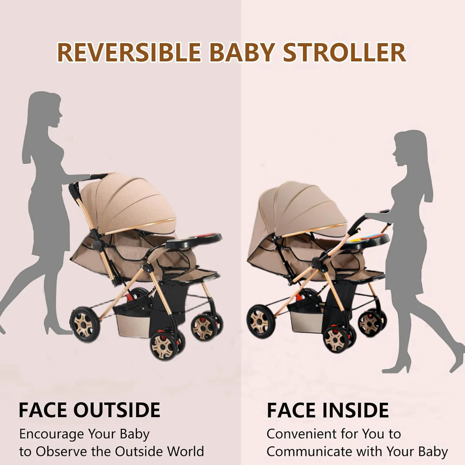 کالسکه سبک وزن دو طرفه، کالسکه مسافرتی تاشو نوزاد با یک کلیک با دسته برگشت پذیر، سیستم جذب شوک، ترمزهای قوی، صندلی فوق العاده پهن، کالسکه سبک وزن برای نوزاد، کودک/نوپا کالسکه سبک وزن دو طرفه، کالسکه مسافرتی تاشو نوزاد با یک کلیک با دسته برگشت پذیر، سیستم جذب شوک، ترمزهای قوی، صندلی فوق العاده پهن، کالسکه سبک وزن برای نوزاد، کودک/نوپا