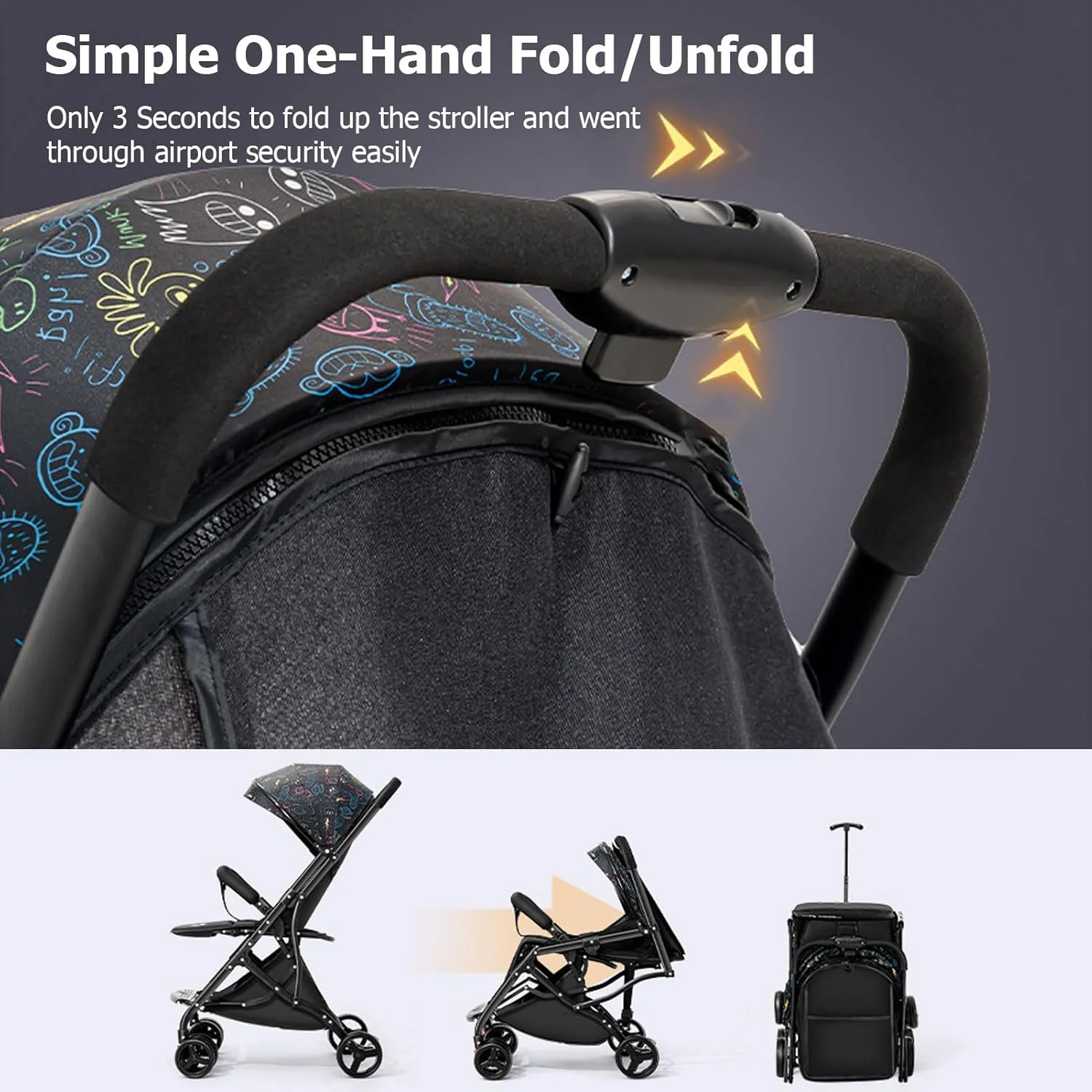 کالسکه مسافرتی سبک وزن کودک، کالسکه های جمع و جور کودک نوپا با دسته تلسکوپی، جا لیوانی و جیب ذخیره سازی، قابلیت حمل در هواپیما، تاشو سریع با یک دست، صندلی تکیه گاه نزدیک به حالت خوابیده کالسکه مسافرتی سبک وزن کودک، کالسکه های جمع و جور کودک نوپا با دسته تلسکوپی، جا لیوانی و جیب ذخیره سازی، قابلیت حمل در هواپیما، تاشو سریع با یک دست، صندلی تکیه گاه نزدیک به حالت خوابیده