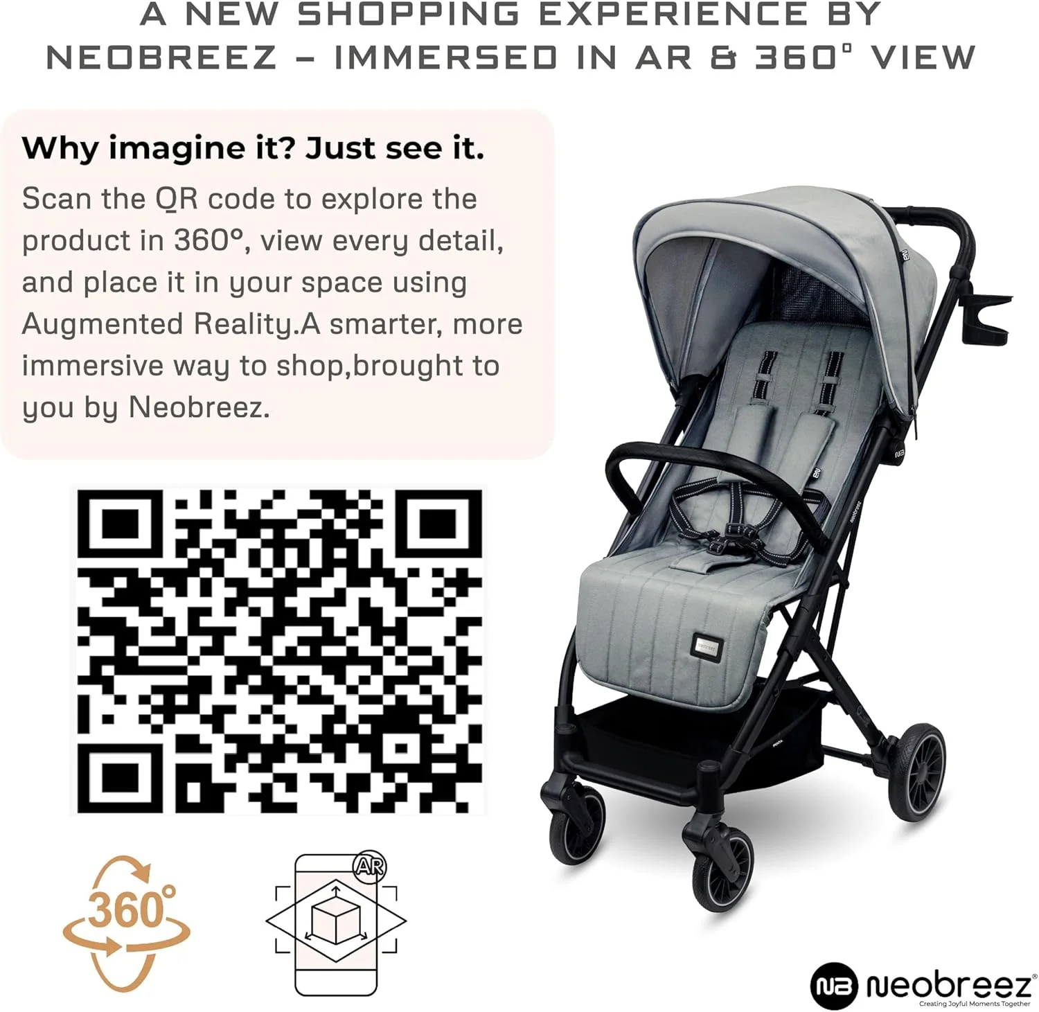 کالسکه مسافرتی سبک وزن و جمع و جور PENTA برای کودکان نوپا و نوزادان به همراه جا لیوانی، دسته کالسکه بچه، تاشو سریع و قفل خودکار، سایبان ضد آب با UPF 50+ مناسب 0 تا 3 سال، 15 کیلوگرم