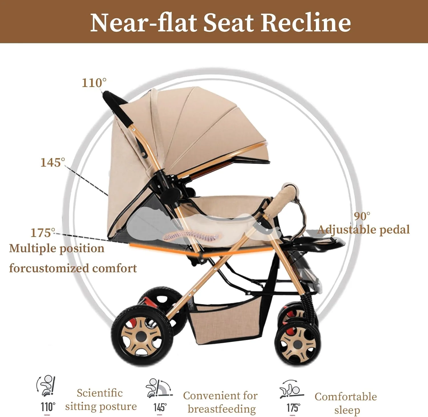 کالسکه سبک وزن دو طرفه، کالسکه مسافرتی تاشو نوزاد با یک کلیک با دسته برگشت پذیر، سیستم جذب شوک، ترمزهای قوی، صندلی فوق العاده پهن، کالسکه سبک وزن برای نوزاد، کودک/نوپا کالسکه سبک وزن دو طرفه، کالسکه مسافرتی تاشو نوزاد با یک کلیک با دسته برگشت پذیر، سیستم جذب شوک، ترمزهای قوی، صندلی فوق العاده پهن، کالسکه سبک وزن برای نوزاد، کودک/نوپا
