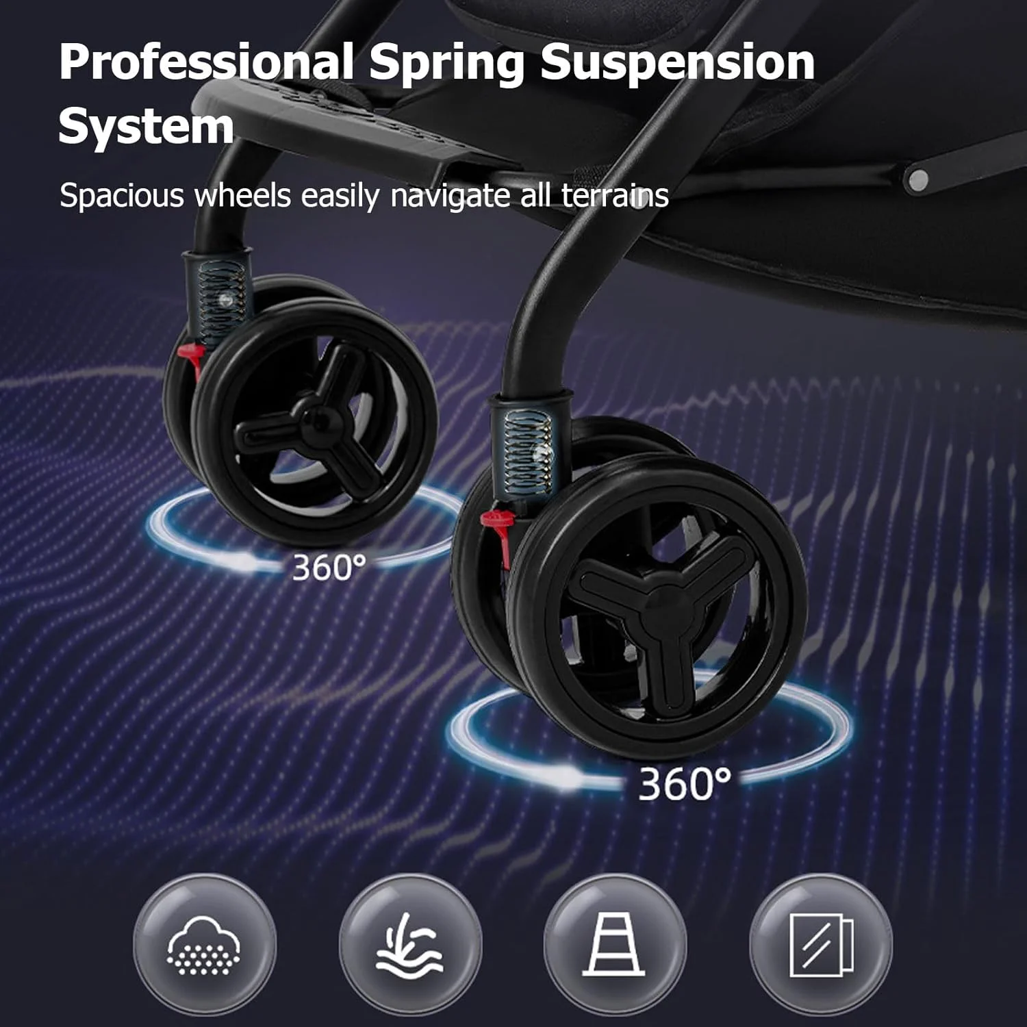 کالسکه مسافرتی سبک وزن کودک، کالسکه های جمع و جور کودک نوپا با دسته تلسکوپی، جا لیوانی و جیب ذخیره سازی، قابلیت حمل در هواپیما، تاشو سریع با یک دست، صندلی تکیه گاه نزدیک به حالت خوابیده کالسکه مسافرتی سبک وزن کودک، کالسکه های جمع و جور کودک نوپا با دسته تلسکوپی، جا لیوانی و جیب ذخیره سازی، قابلیت حمل در هواپیما، تاشو سریع با یک دست، صندلی تکیه گاه نزدیک به حالت خوابیده