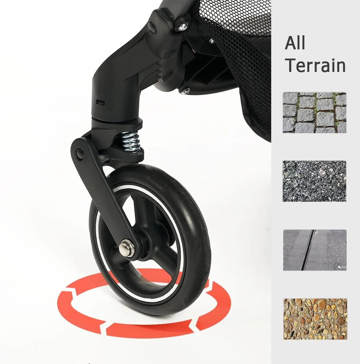 کالسکه مسافرتی سبک وزن gb WEE برای نوزادان و کودکان نوپا، مطابق با ابعاد چمدان کابین هواپیما، زرد مشکی