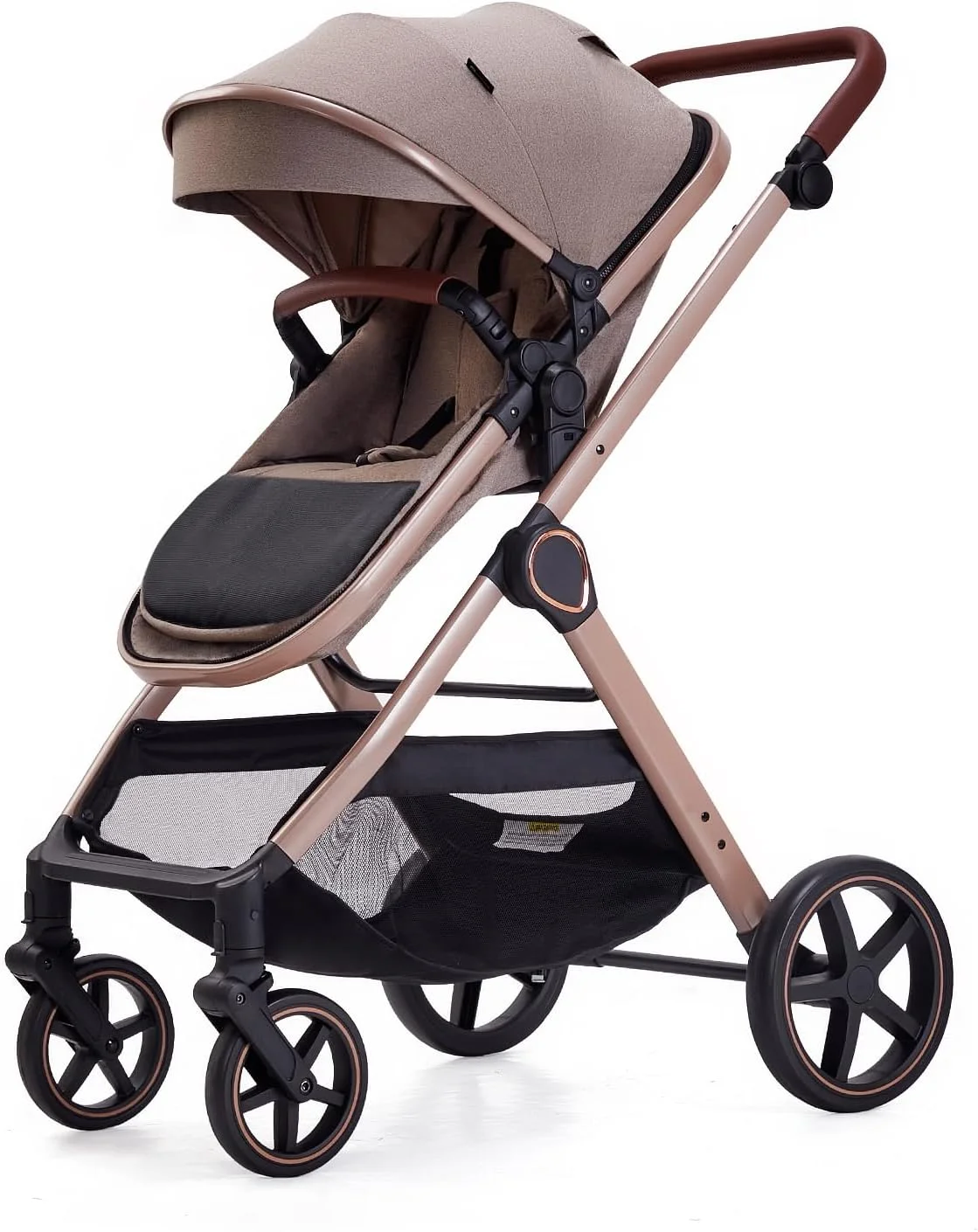 کالسکه بچه لورتسیباب مدل 2 در 1، کالسکه تاشو نوزاد مناسب برای نوزادان 0 تا 36 ماهه (بژ) کالسکه بچه لورتسیباب مدل 2 در 1، کالسکه تاشو نوزاد مناسب برای نوزادان 0 تا 36 ماهه (بژ)