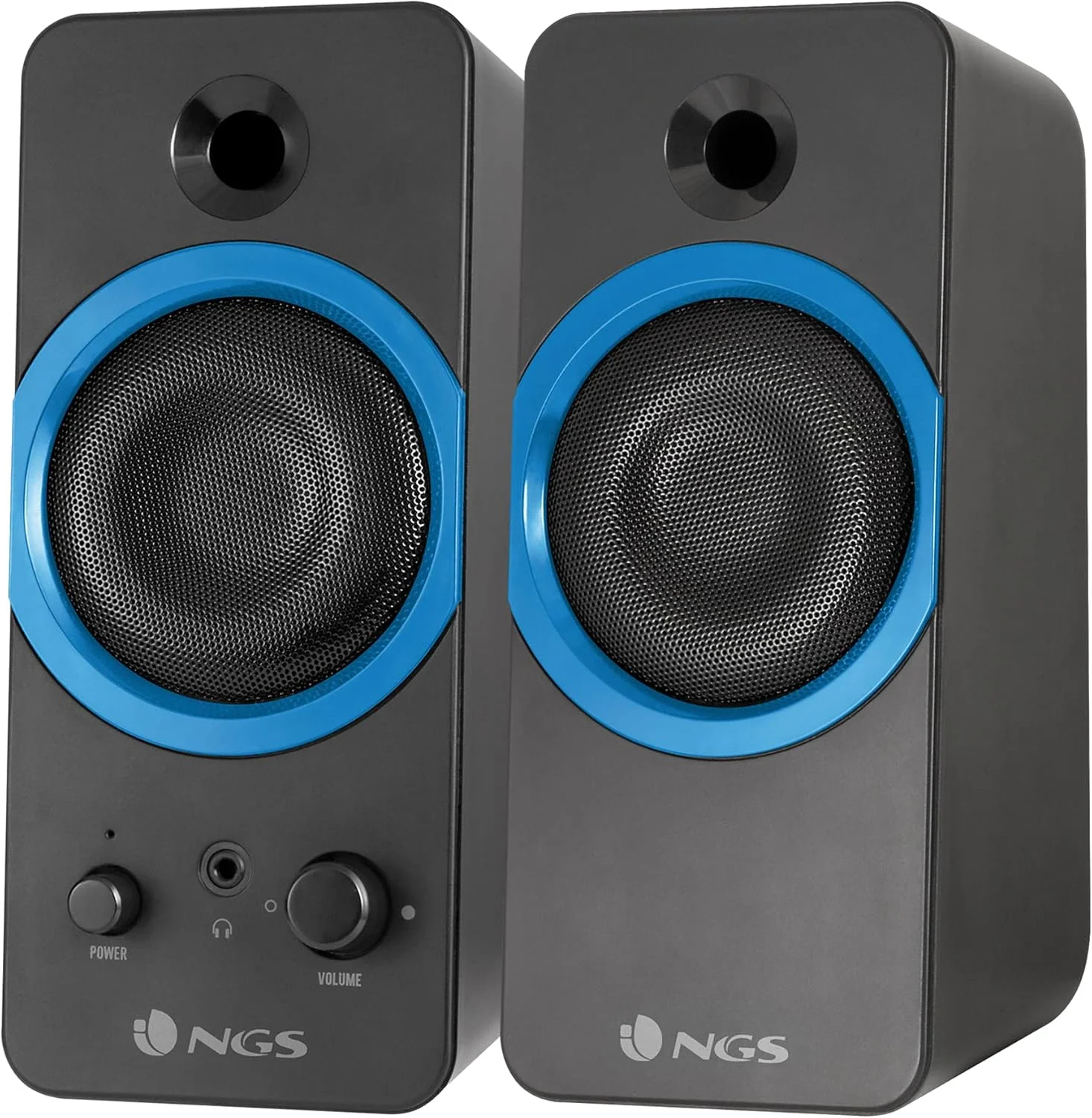اسپیکر گیمینگ NGS GSX-200، توان خروجی 20 وات (USB/JACK 3,55mm). مشکی