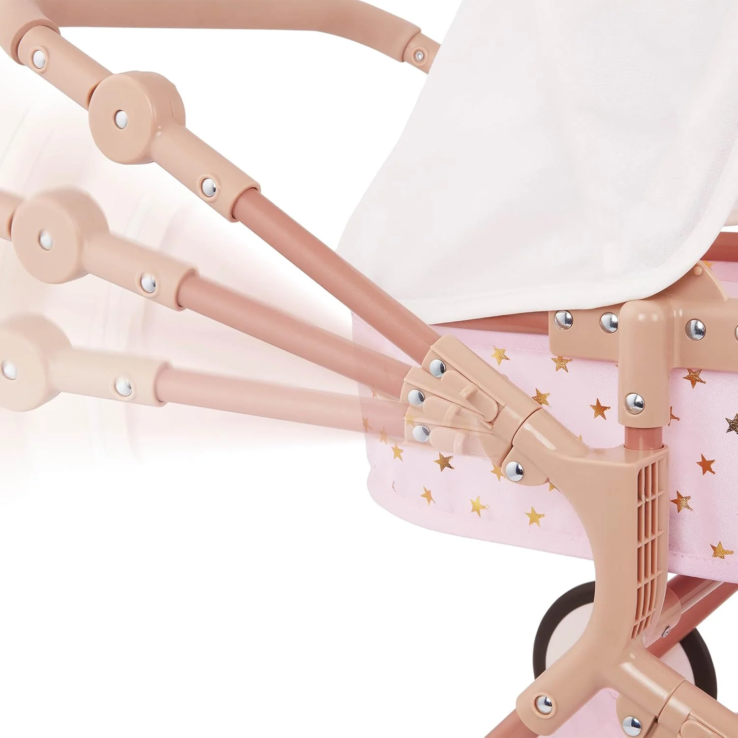 کالسکه عروسک دوقلو LullaBaby - کالسکه اسباب بازی صورتی با ستاره های طلایی - سایبان تاشو، چرخ های گردان و سبد ذخیره سازی - لوازم جانبی عروسک - اسباب بازی برای کودکان 2 سال به بالا - کالسکه عروسک دوتایی کالسکه عروسک دوقلو LullaBaby - کالسکه اسباب بازی صورتی با ستاره های طلایی - سایبان تاشو، چرخ های گردان و سبد ذخیره سازی - لوازم جانبی عروسک - اسباب بازی برای کودکان 2 سال به بالا - کالسکه عروسک دوتایی