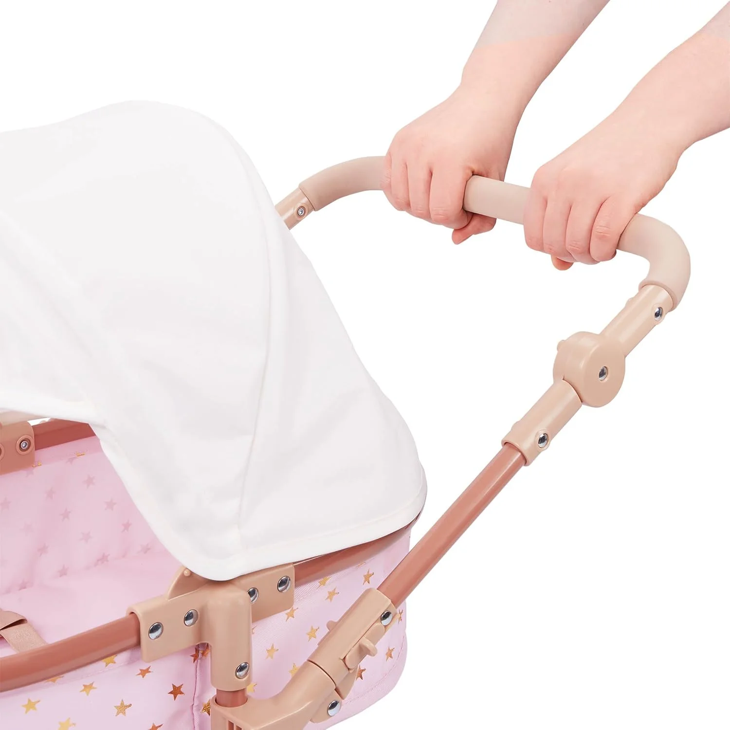 کالسکه عروسک دوقلو LullaBaby - کالسکه اسباب بازی صورتی با ستاره های طلایی - سایبان تاشو، چرخ های گردان و سبد ذخیره سازی - لوازم جانبی عروسک - اسباب بازی برای کودکان 2 سال به بالا - کالسکه عروسک دوتایی کالسکه عروسک دوقلو LullaBaby - کالسکه اسباب بازی صورتی با ستاره های طلایی - سایبان تاشو، چرخ های گردان و سبد ذخیره سازی - لوازم جانبی عروسک - اسباب بازی برای کودکان 2 سال به بالا - کالسکه عروسک دوتایی