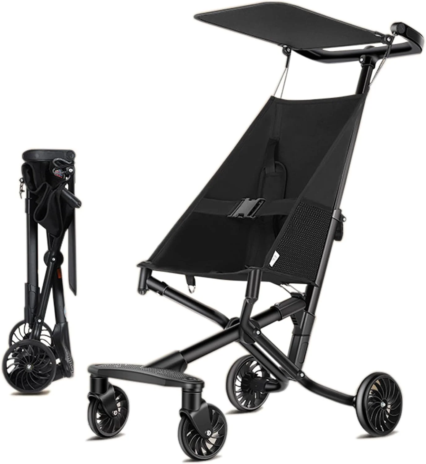 کالسکه مسافرتی سبک وزن مناسب هواپیما، کالسکه فوق العاده جمع و جور کودک با سایبان برای نوزادان و کودکان 6 تا 48 ماهه، تاشو آسان با یک دست برای قفسه چمدان هواپیما و صندوق عقب خودرو (مشکی) کالسکه مسافرتی سبک وزن مناسب هواپیما، کالسکه فوق العاده جمع و جور کودک با سایبان برای نوزادان و کودکان 6 تا 48 ماهه، تاشو آسان با یک دست برای قفسه چمدان هواپیما و صندوق عقب خودرو (مشکی)