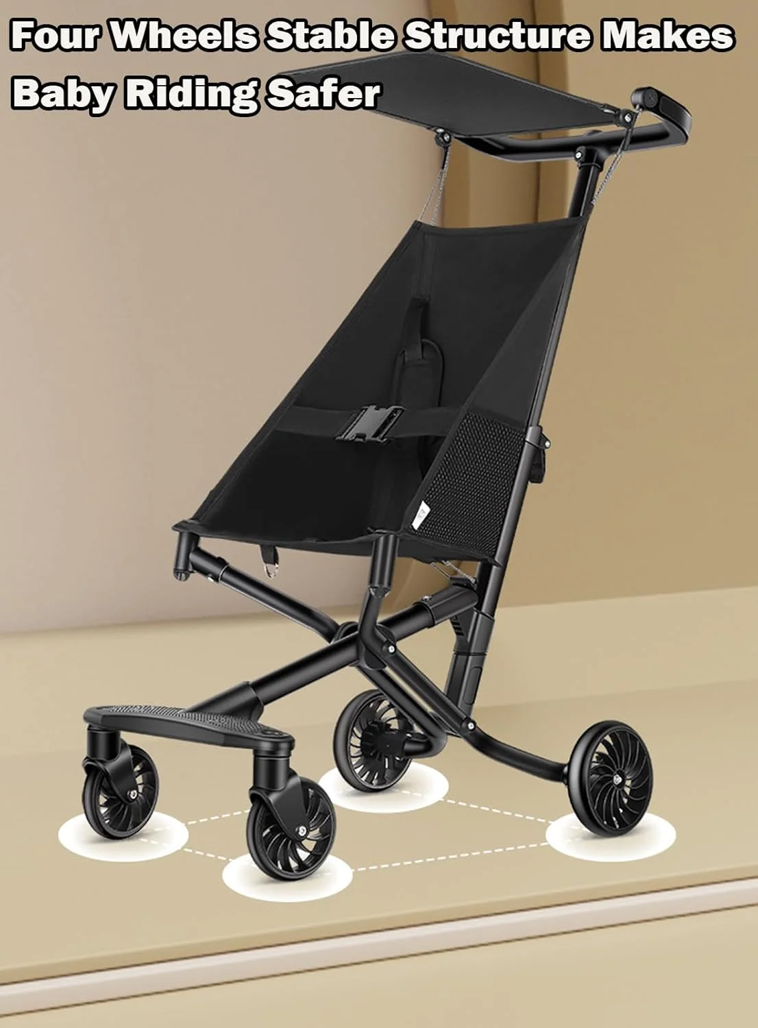 کالسکه مسافرتی سبک وزن مناسب هواپیما، کالسکه فوق العاده جمع و جور کودک با سایبان برای نوزادان و کودکان 6 تا 48 ماهه، تاشو آسان با یک دست برای قفسه چمدان هواپیما و صندوق عقب خودرو (مشکی) کالسکه مسافرتی سبک وزن مناسب هواپیما، کالسکه فوق العاده جمع و جور کودک با سایبان برای نوزادان و کودکان 6 تا 48 ماهه، تاشو آسان با یک دست برای قفسه چمدان هواپیما و صندوق عقب خودرو (مشکی)