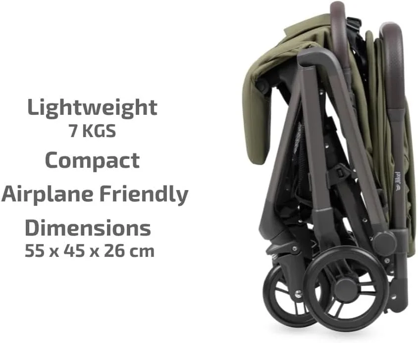 کالسکه مسافرتی تاشو خودکار Jikel Nomad، سبک و فوق العاده جمع و جور، مناسب هواپیما، دارای جا لیوانی، زیرپایی قابل تنظیم، تاشو با یک دست (خاکستری گرافیتی) کالسکه مسافرتی تاشو خودکار Jikel Nomad، سبک و فوق العاده جمع و جور، مناسب هواپیما، دارای جا لیوانی، زیرپایی قابل تنظیم، تاشو با یک دست (خاکستری گرافیتی)