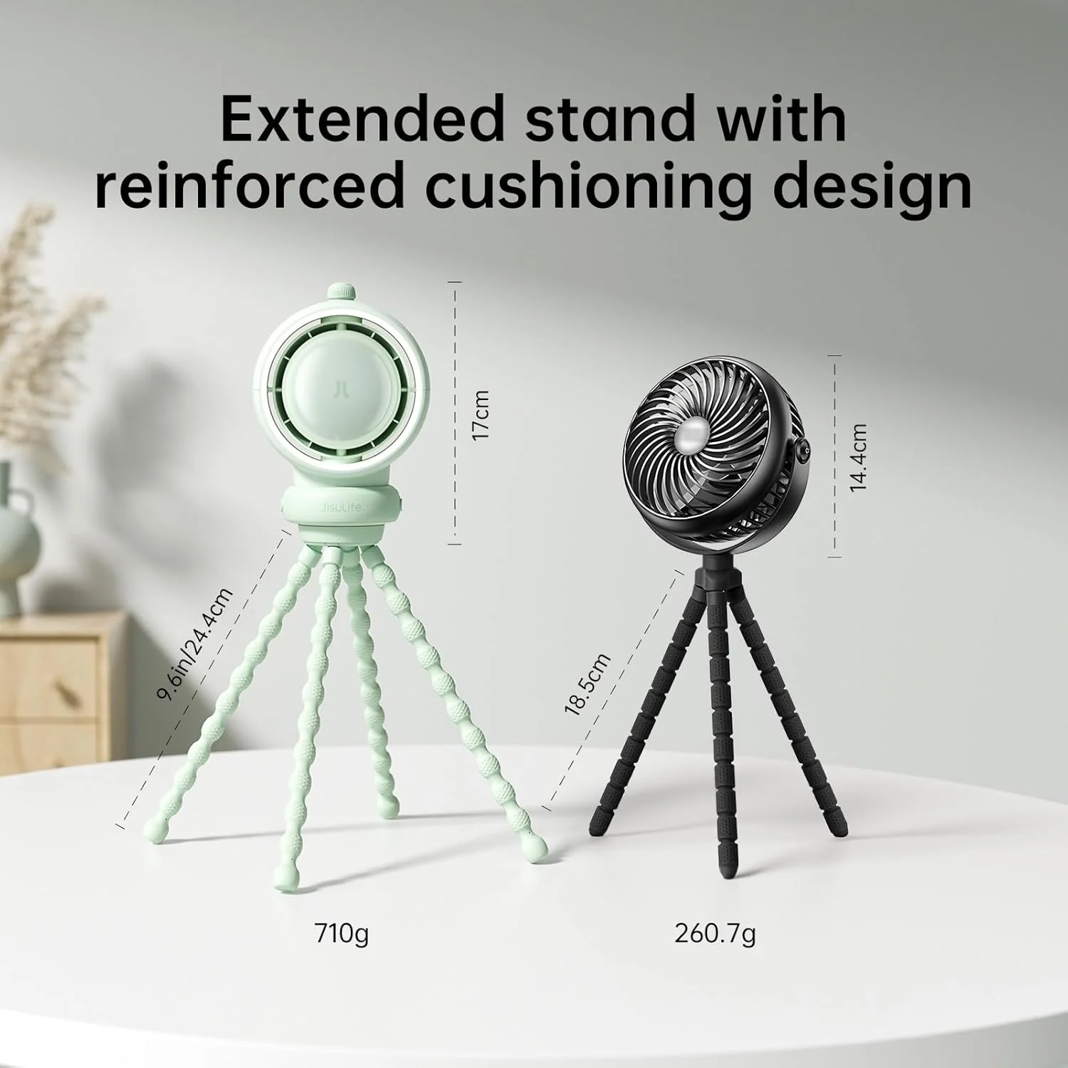 پنکه کالسکه کودک JISULIFE، پنکه کوچک قابل حمل با باتری، پنکه صندلی ماشین با 100 سرعت، فناوری تصفیه و بهبود هوا، بدون پره، پنکه هدیه درجه غذایی برای فضای باز، تردمیل، گلف - سبز پنکه کالسکه کودک JISULIFE، پنکه کوچک قابل حمل با باتری، پنکه صندلی ماشین با 100 سرعت، فناوری تصفیه و بهبود هوا، بدون پره، پنکه هدیه درجه غذایی برای فضای باز، تردمیل، گلف - سبز