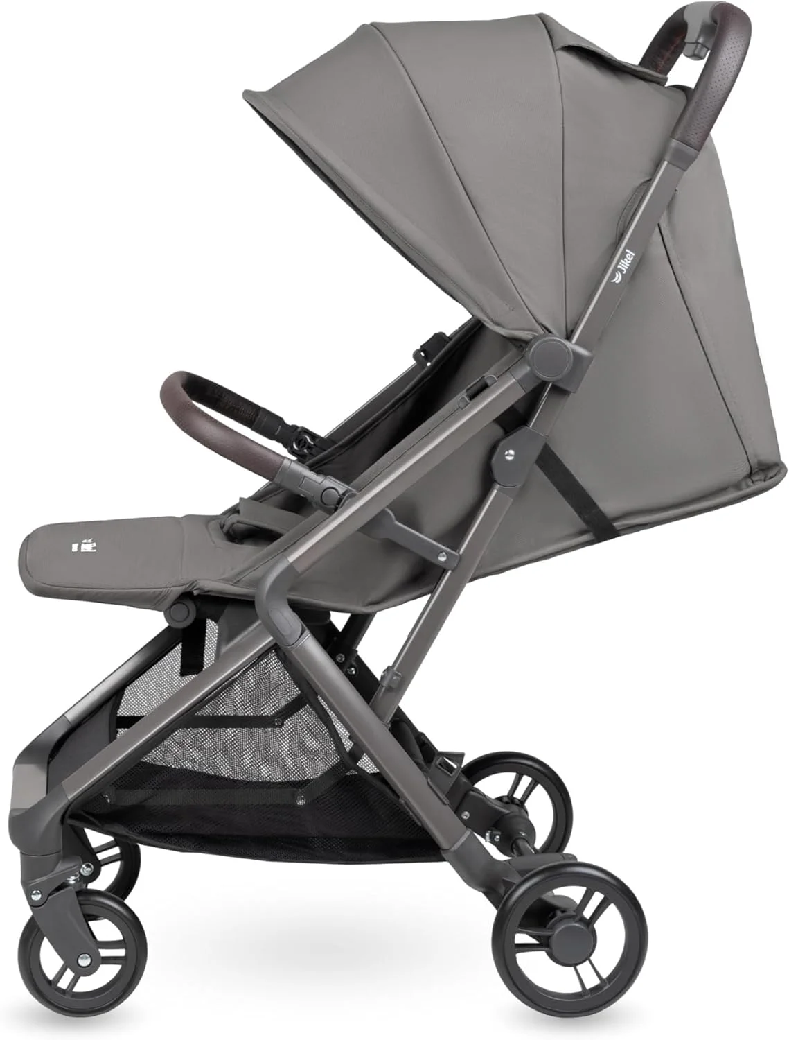 کالسکه مسافرتی تاشو خودکار Jikel Nomad، سبک و فوق العاده جمع و جور، مناسب هواپیما، دارای جا لیوانی، زیرپایی قابل تنظیم، تاشو با یک دست (خاکستری گرافیتی) کالسکه مسافرتی تاشو خودکار Jikel Nomad، سبک و فوق العاده جمع و جور، مناسب هواپیما، دارای جا لیوانی، زیرپایی قابل تنظیم، تاشو با یک دست (خاکستری گرافیتی)