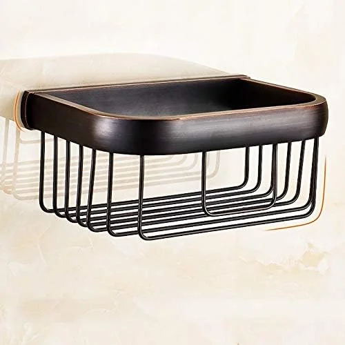 جا دستمال کاغذی توالت ZDmalt تمام مس مشکی طرح عتیقه، سبد نگهدارنده دستمال کاغذی جا دستمال کاغذی توالت ZDmalt تمام مس مشکی طرح عتیقه، سبد نگهدارنده دستمال کاغذی