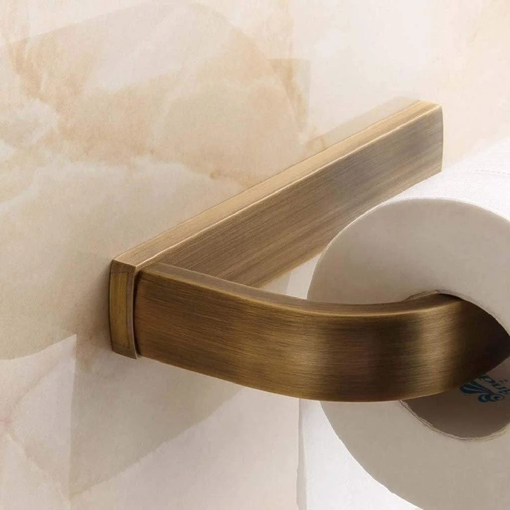 نگهدارنده دستمال توالت فلزی ZDmalt - دستمال کاغذی توالت برنجی جامد عتیقه با روکش برنجی، لوازم جانبی توالت، نصب دیواری نگهدارنده دستمال توالت فلزی ZDmalt - دستمال کاغذی توالت برنجی جامد عتیقه با روکش برنجی، لوازم جانبی توالت، نصب دیواری