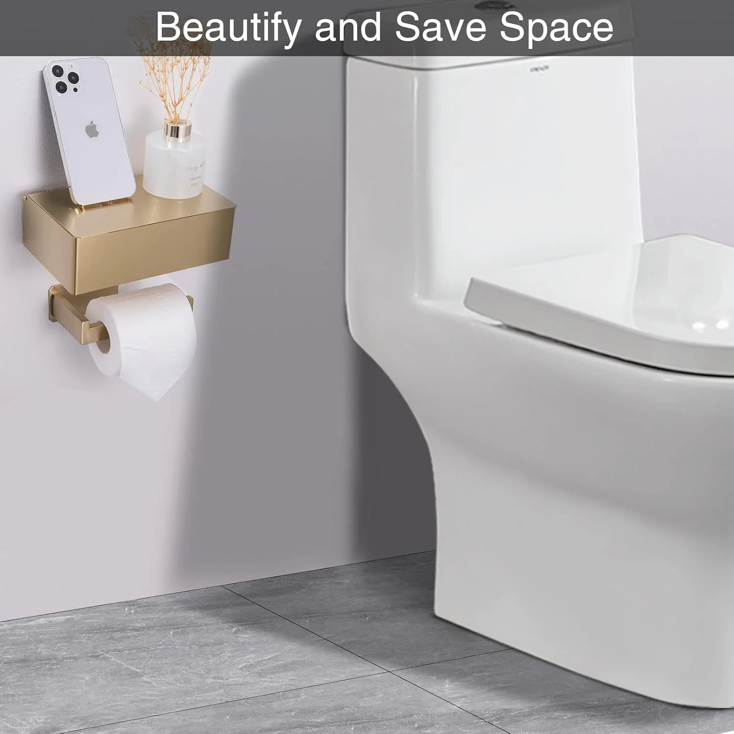 جا دستمال کاغذی چسبی YRONG با قفسه و محل نگهداری، جا دستمال کاغذی دیواری و ست پخش کننده دستمال مرطوب مناسب برای هر حمام، جا دستمال کاغذی استیل ضد زنگ - مربعی، طلایی جا دستمال کاغذی چسبی YRONG با قفسه و محل نگهداری، جا دستمال کاغذی دیواری و ست پخش کننده دستمال مرطوب مناسب برای هر حمام، جا دستمال کاغذی استیل ضد زنگ - مربعی، طلایی