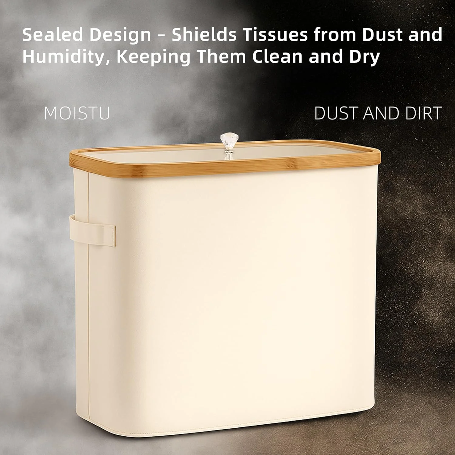 سبد ذخیره سازی دستمال توالت ZAZROOM - سازمان دهنده دستمال توالت با درب شفاف، نگهدارنده دستمال توالت حمام برای حداکثر 9 رول بزرگ، ایستاده و تاشو سبد ذخیره سازی دستمال توالت ZAZROOM - سازمان دهنده دستمال توالت با درب شفاف، نگهدارنده دستمال توالت حمام برای حداکثر 9 رول بزرگ، ایستاده و تاشو