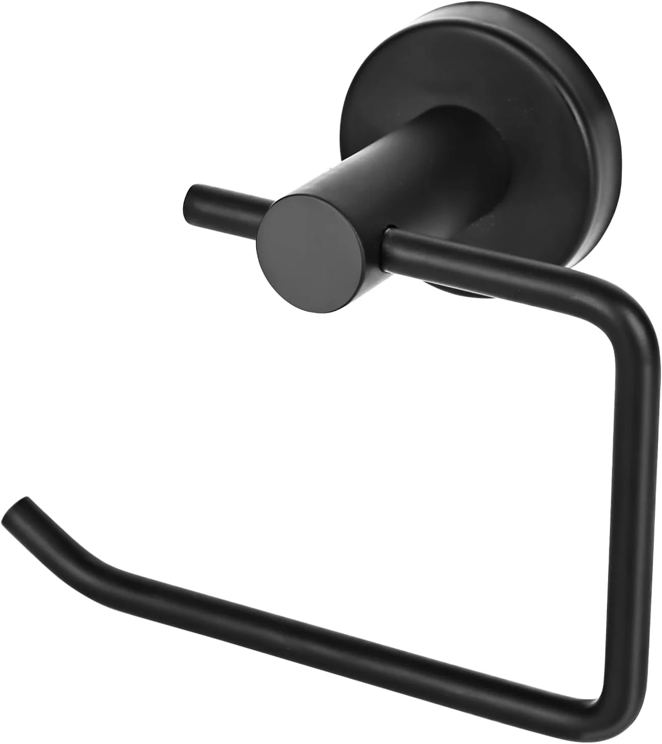 جای دستمال توالت مشکی YHNDECO، استیل ضد زنگ SUS304، ضد آب و ضد چرخش، مناسب برای نصب دیواری در حمام و آشپزخانه (بدون چسب خودکار)