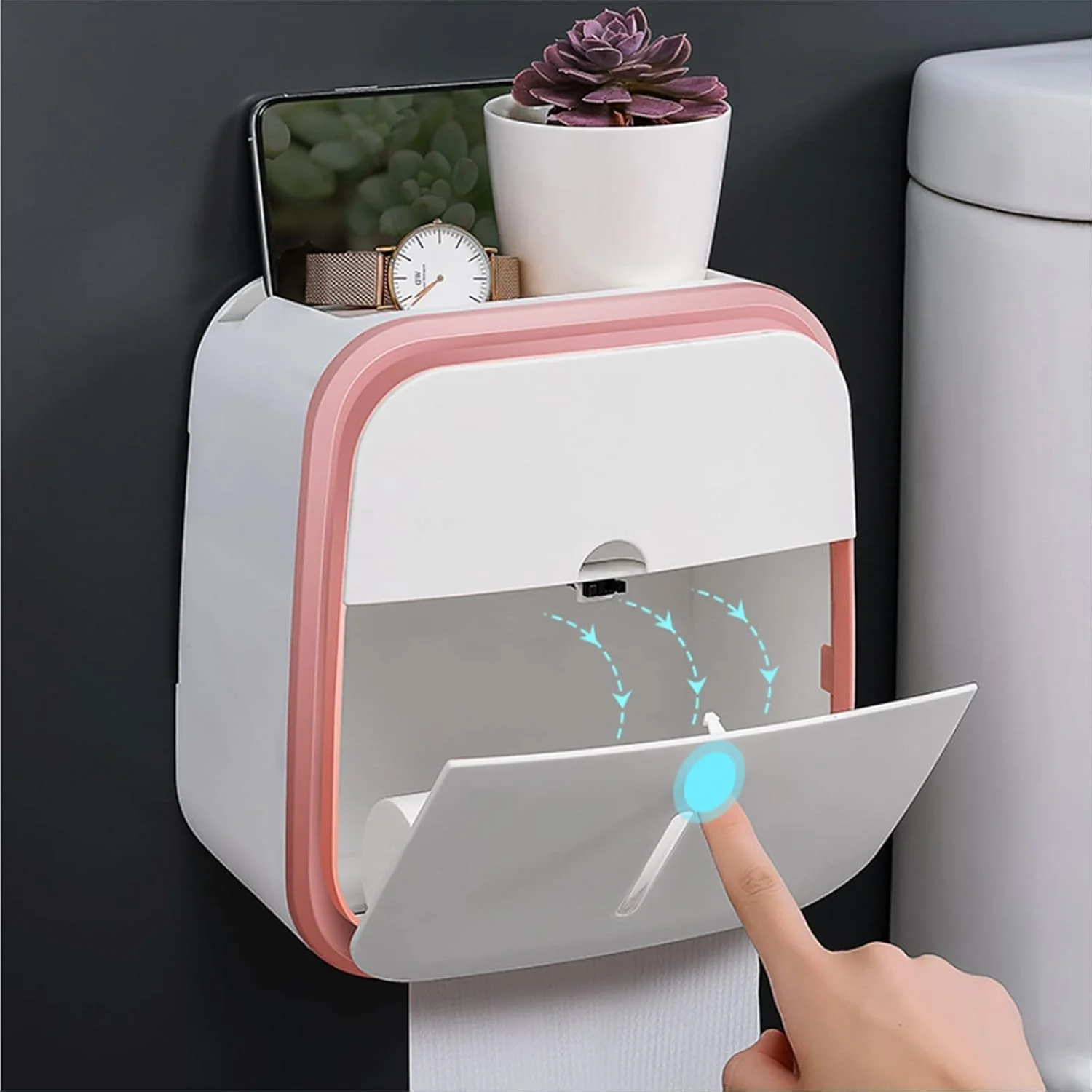 جا دستمال کاغذی چسبی یوسن، نصب دیواری چند منظوره، نگهدارنده دستمال توالت، سازمان دهنده توالت (خاکستری) جا دستمال کاغذی چسبی یوسن، نصب دیواری چند منظوره، نگهدارنده دستمال توالت، سازمان دهنده توالت (خاکستری)