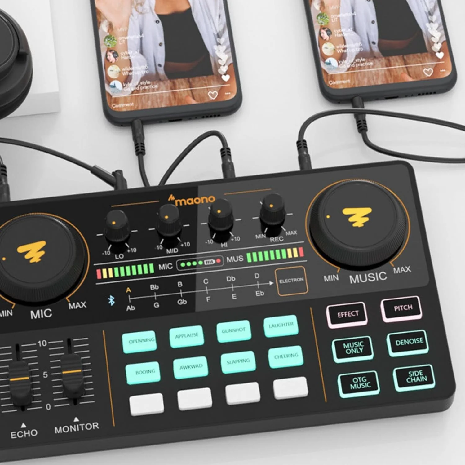 MAONO MAONOCASTER Portable All-In-One Podcast Production Studio MAONO MAONOCASTER Portable All-In-One Podcast Production Studio