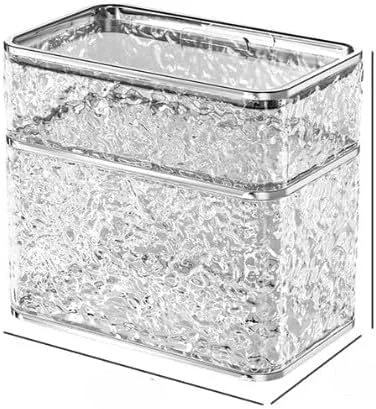 جا دستمال کاغذی یلا جوی با جعبه ذخیره سازی، نگهدارنده جعبه دستمال کاغذی دیواری، پخش کننده دستمال کاغذی، ظرف دستمال کاغذی با قفسه تلفن، کابینت رول دستمال کاغذی، سازمان دهنده کاغذ صورت برای حمام (سفید)