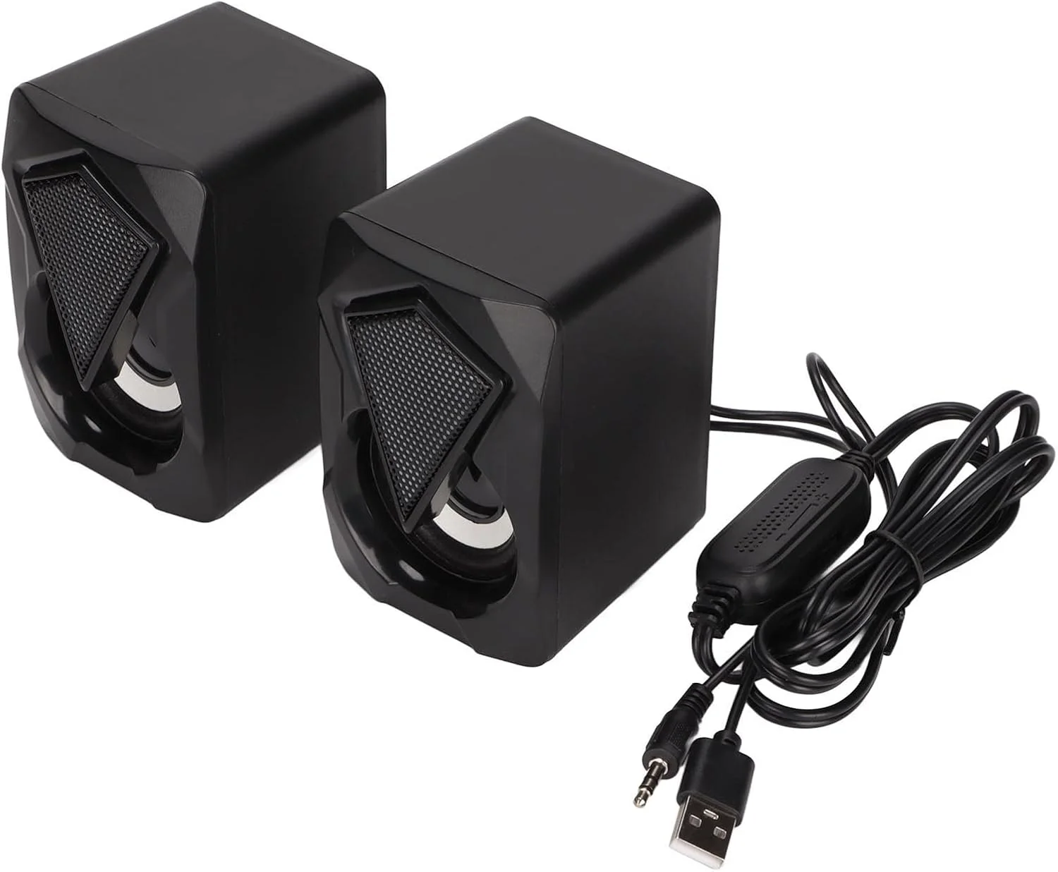اسپیکر رومیزی NIBEMINENT X2، اسپیکرهای سیمی قابل حمل USB با نورپردازی تنفسی برای خانه و محل کار