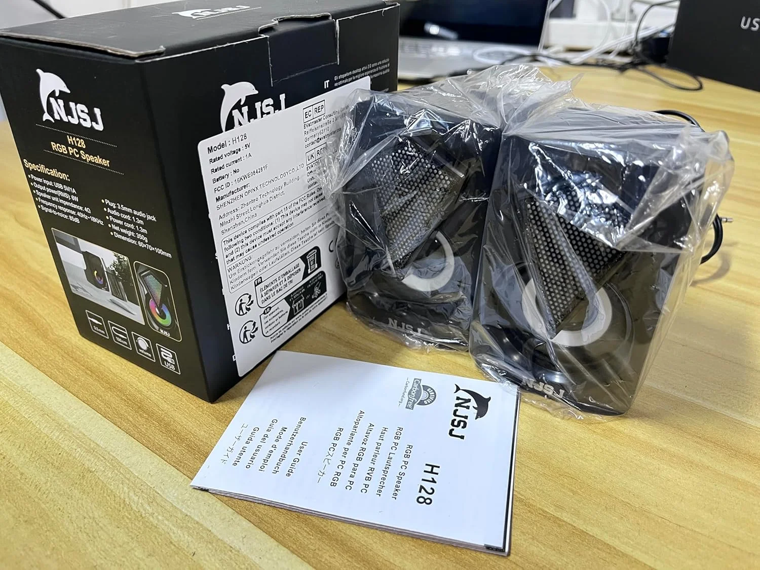 اسپیکر کامپیوتر NJSJ برای دسکتاپ یا لپ تاپ، اسپیکرهای 6 واتی USB با صدای واضح، اسپیکرهای کوچک سیم دار و نورانی Plug and Play برای مانیتور دسکتاپ کامپیوتر، پلی استیشن، iMac اسپیکر کامپیوتر NJSJ برای دسکتاپ یا لپ تاپ، اسپیکرهای 6 واتی USB با صدای واضح، اسپیکرهای کوچک سیم دار و نورانی Plug and Play برای مانیتور دسکتاپ کامپیوتر، پلی استیشن، iMac