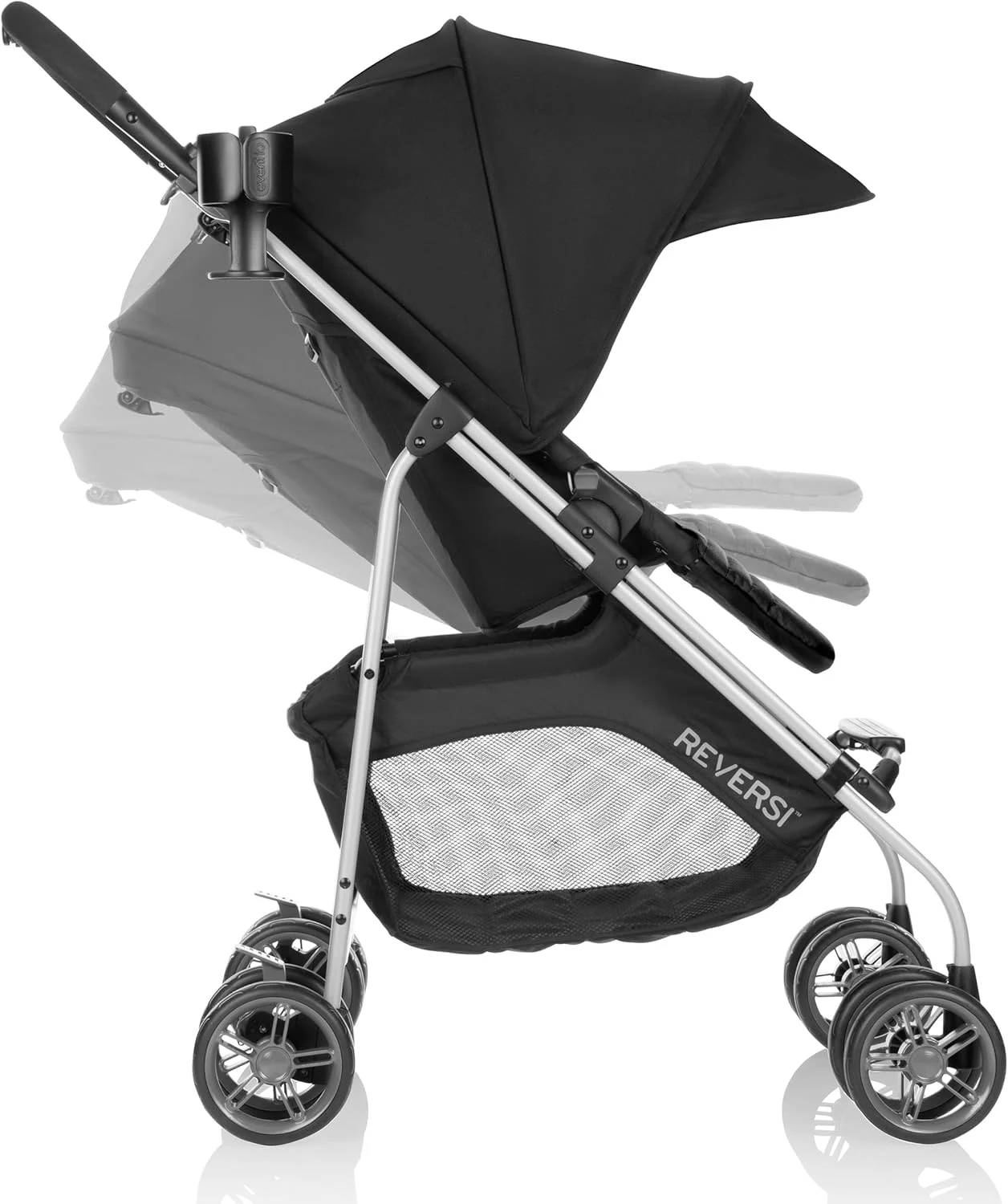 کالسکه سبک وزن Evenflo Reversi، صندلی مدولار برگشت پذیر، سبد ذخیره سازی بزرگ جلو و عقب، سیستم تعلیق عقب، طراحی تاشو ماشه ای، قابلیت نصب صندلی های ماشین SafeMax یا LiteMax کالسکه سبک وزن Evenflo Reversi، صندلی مدولار برگشت پذیر، سبد ذخیره سازی بزرگ جلو و عقب، سیستم تعلیق عقب، طراحی تاشو ماشه ای، قابلیت نصب صندلی های ماشین SafeMax یا LiteMax