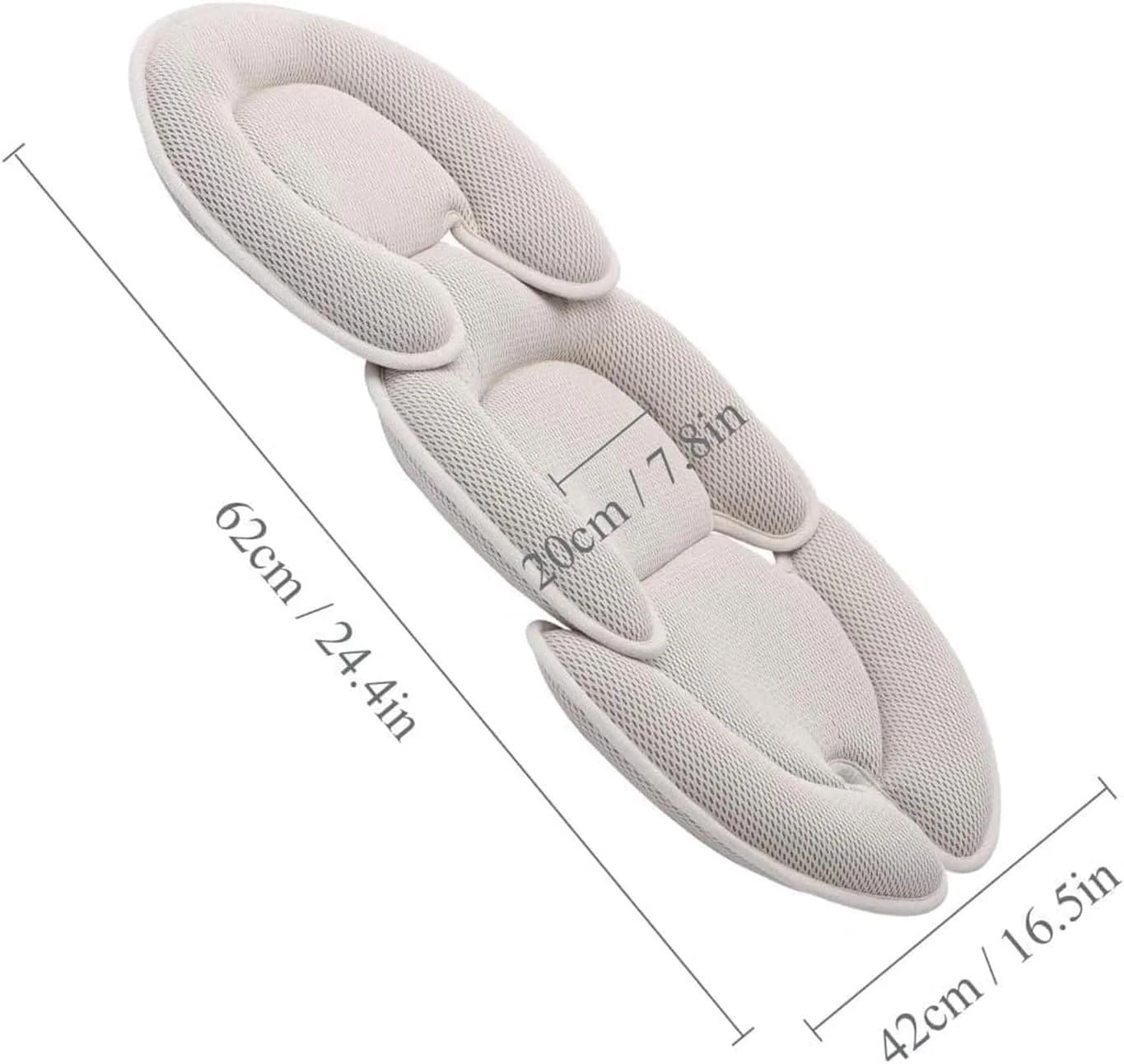 بالش محافظ سر و بدن نوزاد Goo!Hoo، مناسب برای صندلی ماشین نوزاد و کالسکه، هدیه حمام نوزاد - مشکی بالش محافظ سر و بدن نوزاد Goo!Hoo، مناسب برای صندلی ماشین نوزاد و کالسکه، هدیه حمام نوزاد - مشکی