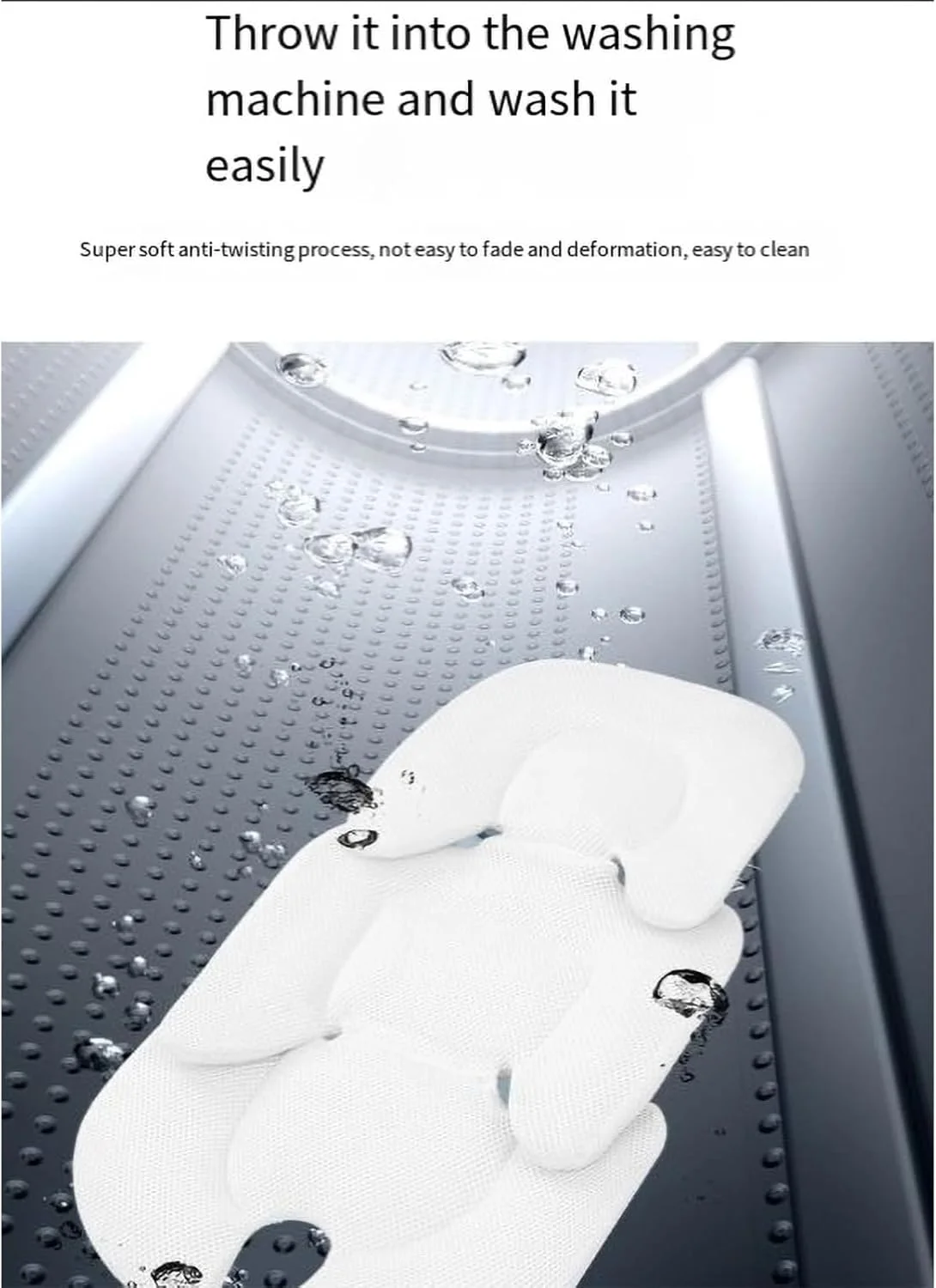 بالش محافظ سر و بدن نوزاد Goo!Hoo، مناسب برای صندلی ماشین نوزاد و کالسکه، هدیه سیسمونی - مشکی