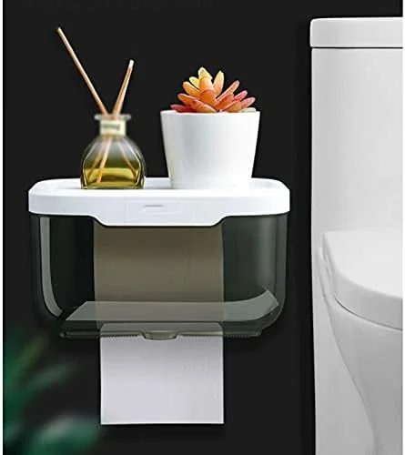 جا دستمال کاغذی دیواری WXYZABC ضد آب با قفسه نگهداری موبایل، قفسه نگهداری دستمال توالت، جعبه دستمال کاغذی حمام جا دستمال کاغذی دیواری WXYZABC ضد آب با قفسه نگهداری موبایل، قفسه نگهداری دستمال توالت، جعبه دستمال کاغذی حمام