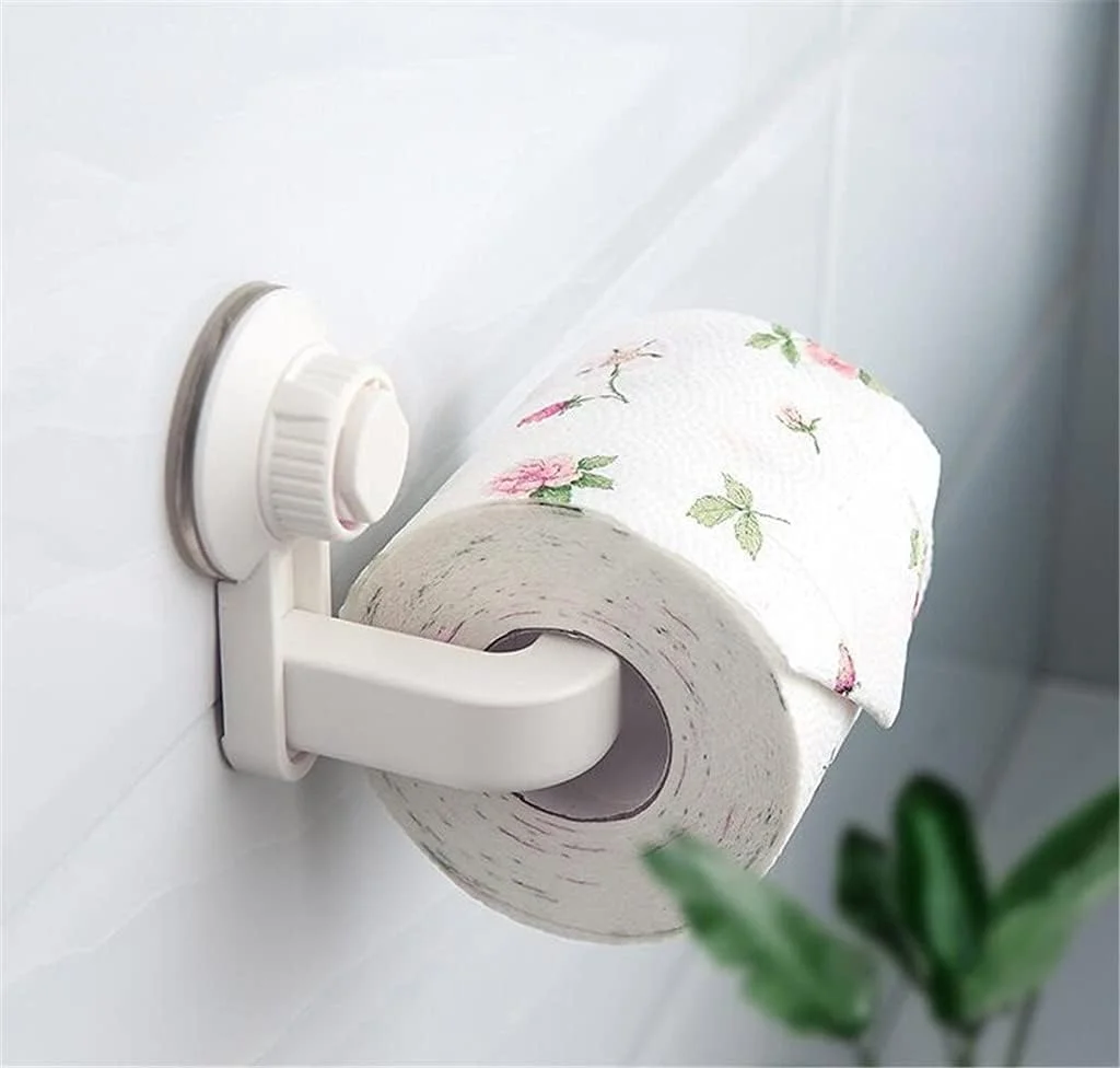 قفسه نگهدارنده با مکنده WXYZABC، مناسب برای آشپزخانه و حمام، ضد آب، مناسب برای حوله، قفسه لوازم جانبی، نگهدارنده دستمال توالت، نصب روی دیوار