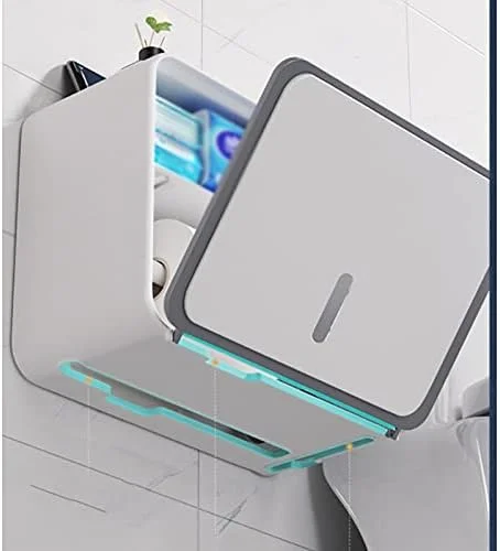 جا دستمال کاغذی دو لایه WXYZABC، جعبه نگهداری ضد آب، قفسه دستمال بهداشتی پانچ، جعبه سازمان دهنده کیسه زباله