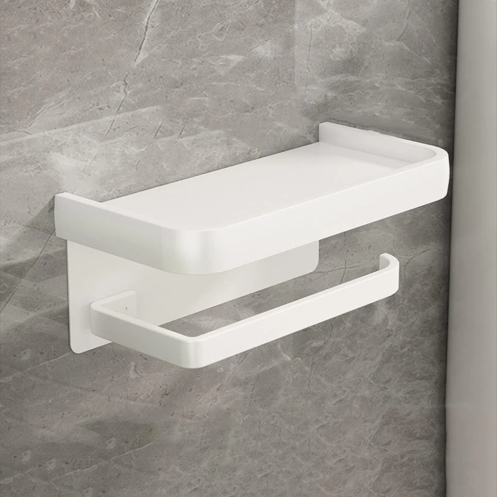 نگهدارنده دستمال توالت دیواری WXYZABC با قفسه نگهداری تلفن، لوازم جانبی حمام