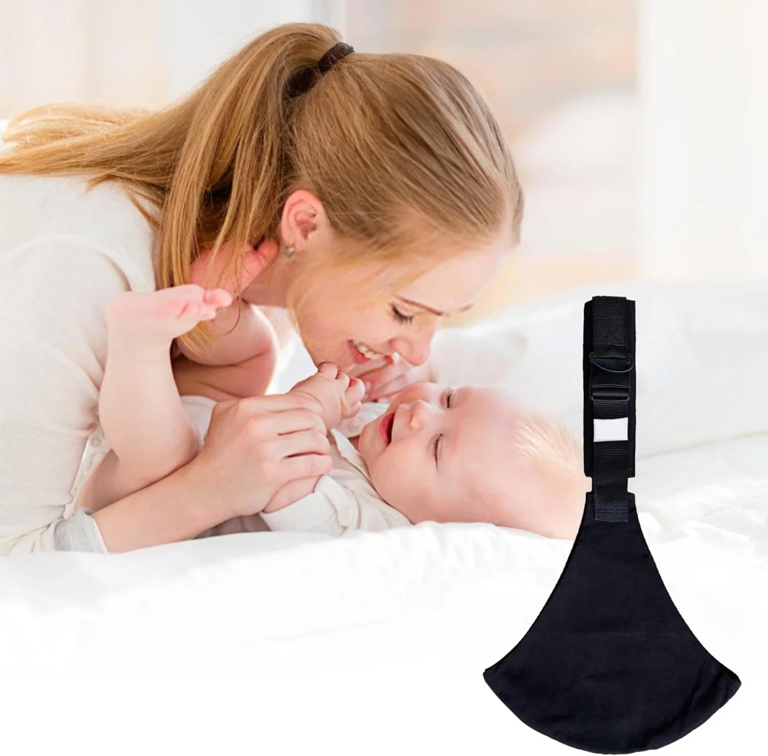 آغوشی نوزاد، آغوشی قابل تنظیم از نوزادی تا نوپا، صندلی کمری کودک 4.5 تا 27 کیلوگرم، وسیله حمل نوزاد، با بند شانه ای راحت قابل تنظیم، آغوشی نرم ضد لغزش برای نوزاد