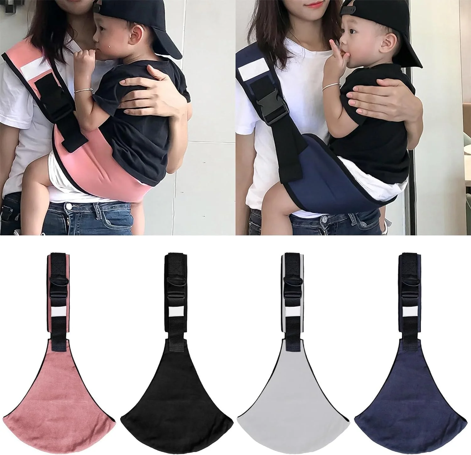 آغوشی نوزاد، آغوشی قابل تنظیم از نوزادی تا نوپا، صندلی کمری کودک 4.5 تا 27 کیلوگرم، وسیله حمل نوزاد، با بند شانه ای راحت قابل تنظیم، آغوشی نرم ضد لغزش برای نوزاد