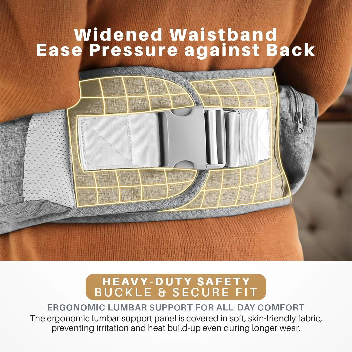 آغوشی نوزاد 6 در 1 Baybee Ergonest با نشیمنگاه کمری برای نوزاد | آغوشی نوزاد برای نوزاد 0 تا 3 ساله با پشتیبانی کمری و جیب های ذخیره سازی | کیف حمل ارگونومیک با سگک ایمنی سنگین، نشیمنگاه پهن