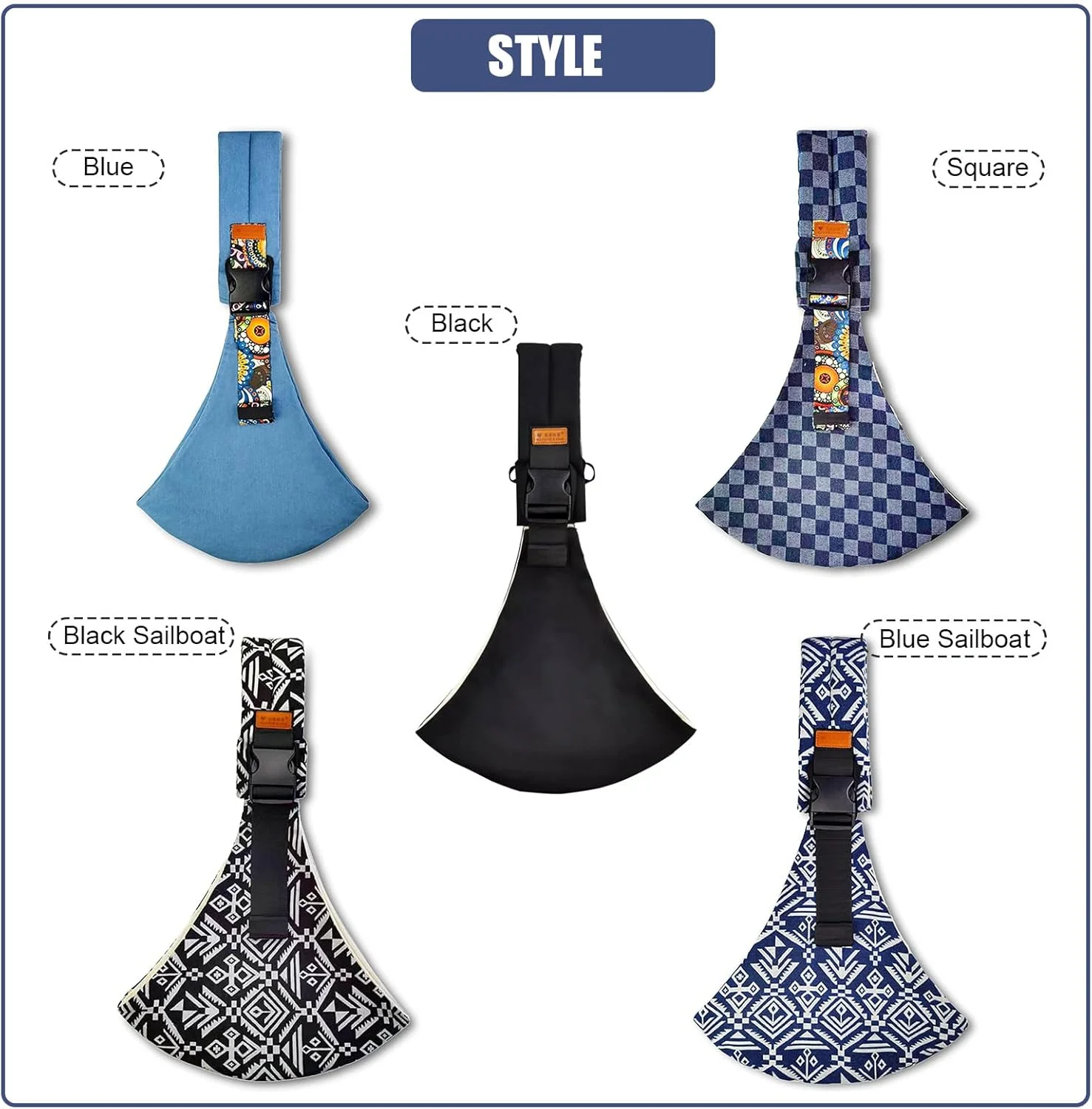 آغوشی نوزاد Beyoik، آغوشی نوزاد از بدو تولد تا نوپا، آغوشی قابل تنظیم، آغوشی صندلی لگنی ضد لغزش، مناسب برای حمل نوزادان 4.5 تا 13.5 کیلوگرم (مشکی)