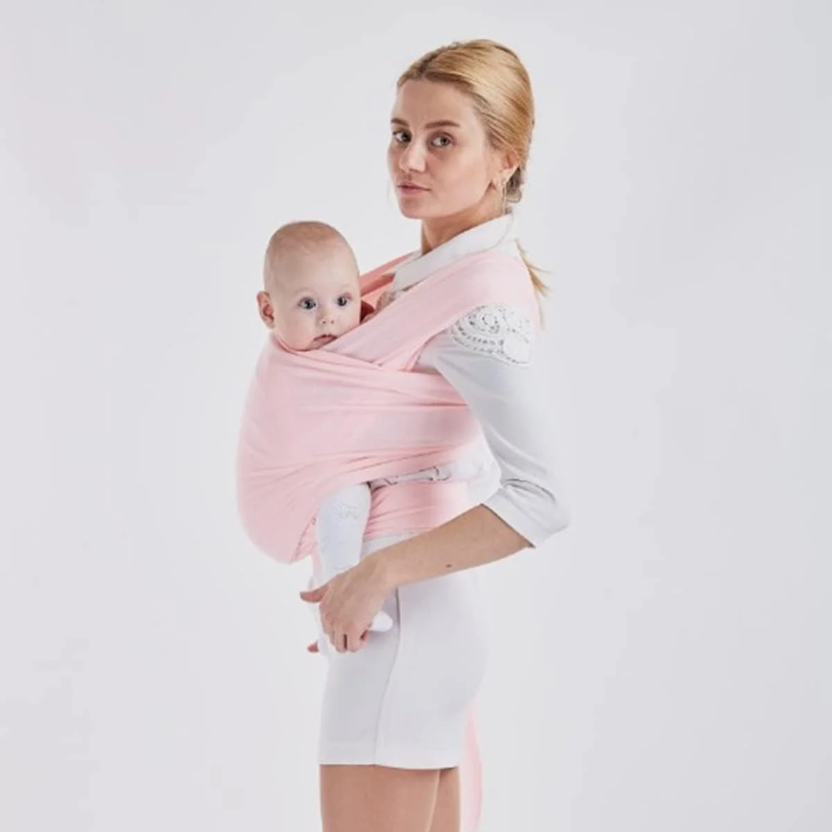 آغوشی نوزاد Beauenty، آغوشی کشی نوزاد همه کاره، آغوشی عالی برای نوزادان، افزایش پیوند نوزاد (صورتی)