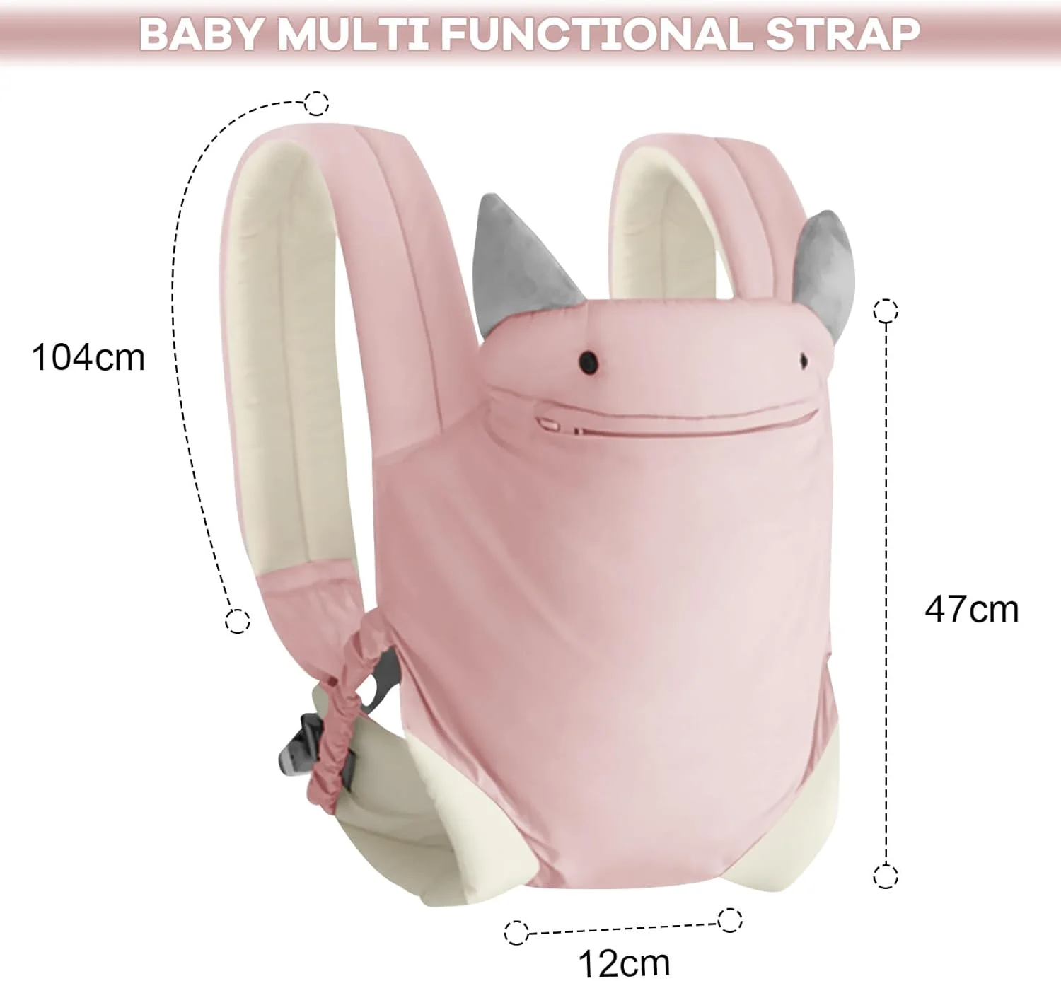 آغوشی نوزاد Beauenty، آغوشی راحت و تنفسی، آغوشی کودک با کلاهک جداشدنی، کوله پشتی قابل تبدیل قابل حمل برای حمل نوزاد و کودکان نوپا (صورتی) آغوشی نوزاد Beauenty، آغوشی راحت و تنفسی، آغوشی کودک با کلاهک جداشدنی، کوله پشتی قابل تبدیل قابل حمل برای حمل نوزاد و کودکان نوپا (صورتی)