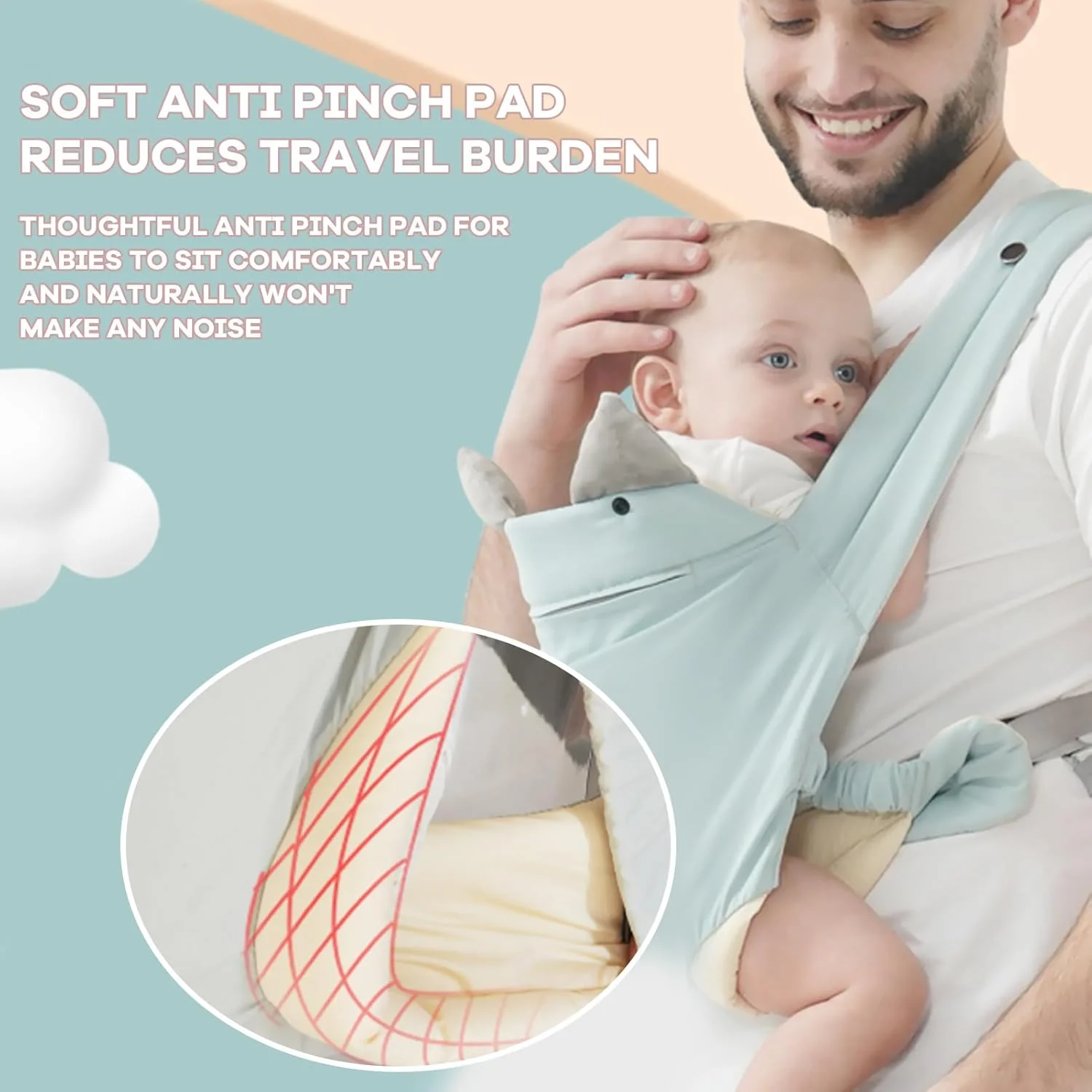 آغوشی نوزاد Beauenty، آغوشی راحت و تنفسی، آغوشی کودک با کلاهک جداشدنی، کوله پشتی قابل تبدیل قابل حمل برای حمل نوزاد و کودکان نوپا (صورتی) آغوشی نوزاد Beauenty، آغوشی راحت و تنفسی، آغوشی کودک با کلاهک جداشدنی، کوله پشتی قابل تبدیل قابل حمل برای حمل نوزاد و کودکان نوپا (صورتی)