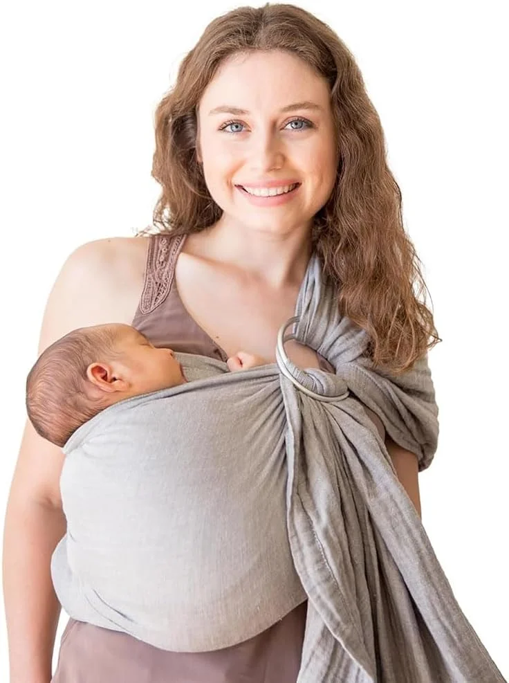 Aputue Baby Wrap Carrier for Newborn, Grey Baby Carrier Wrap, Baby Sling and Ring Sling Cotton Muslin Infant Carrier, Ring Sling Baby Carrier Front and Chest Newborn Carrier Baby Carrier Wrap Aputue Baby Wrap Carrier for Newborn, Grey Baby Carrier Wrap, Baby Sling and Ring Sling Cotton Muslin Infant Carrier, Ring Sling Baby Carrier Front and Chest Newborn Carrier Baby Carrier Wrap